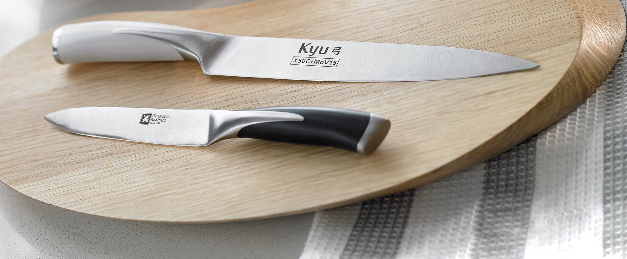 Richardson Sheffield Kyu Mono Kitchen Knife Block Set - 5Pcs