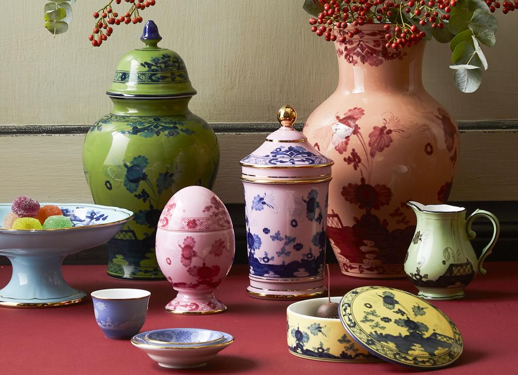 Ginori 1735 Potiche Vase with Cover 31CM - Oriente Italiano Malachite