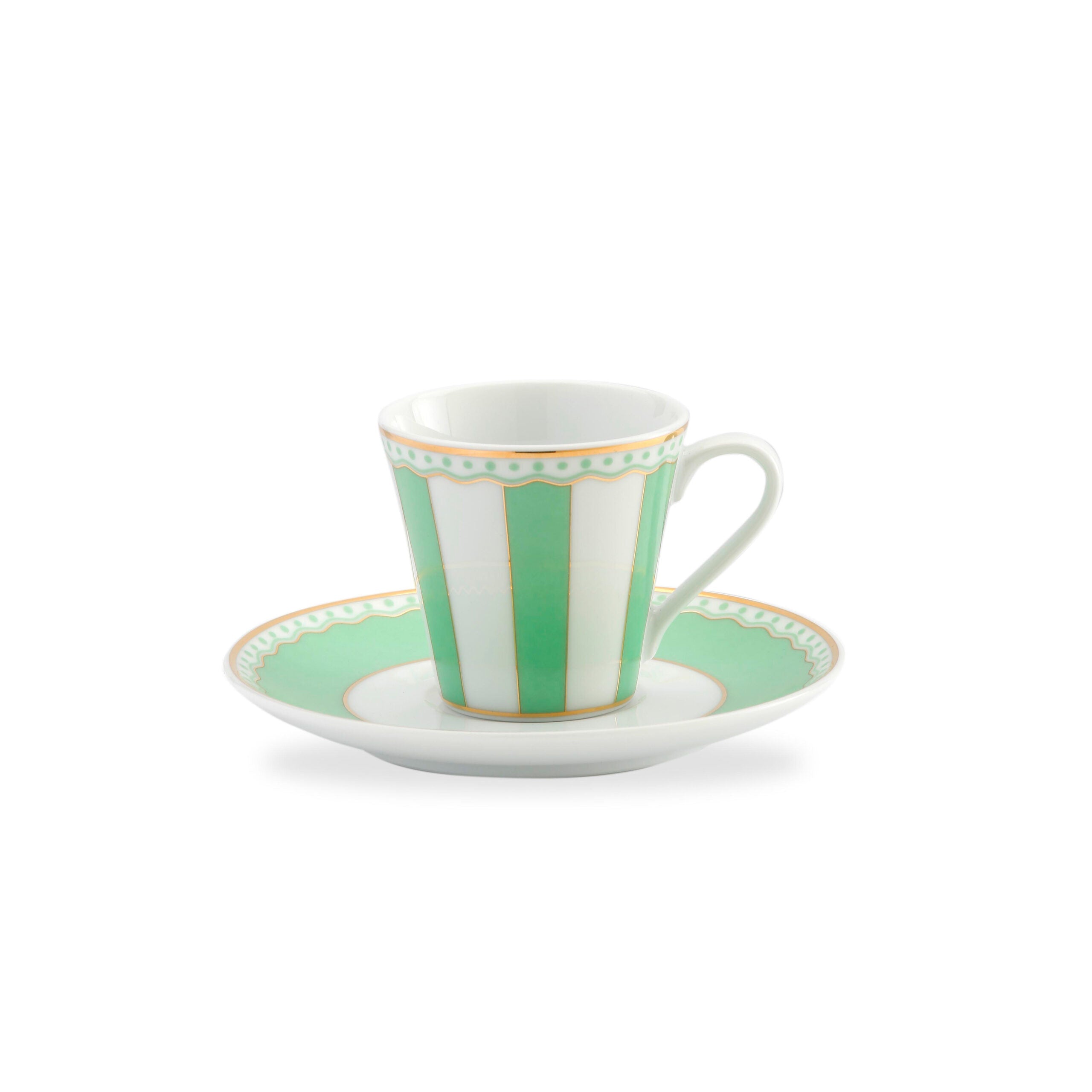 Noritake Carnivale Apple Green Ad (Espresso) Cup And Saucer
