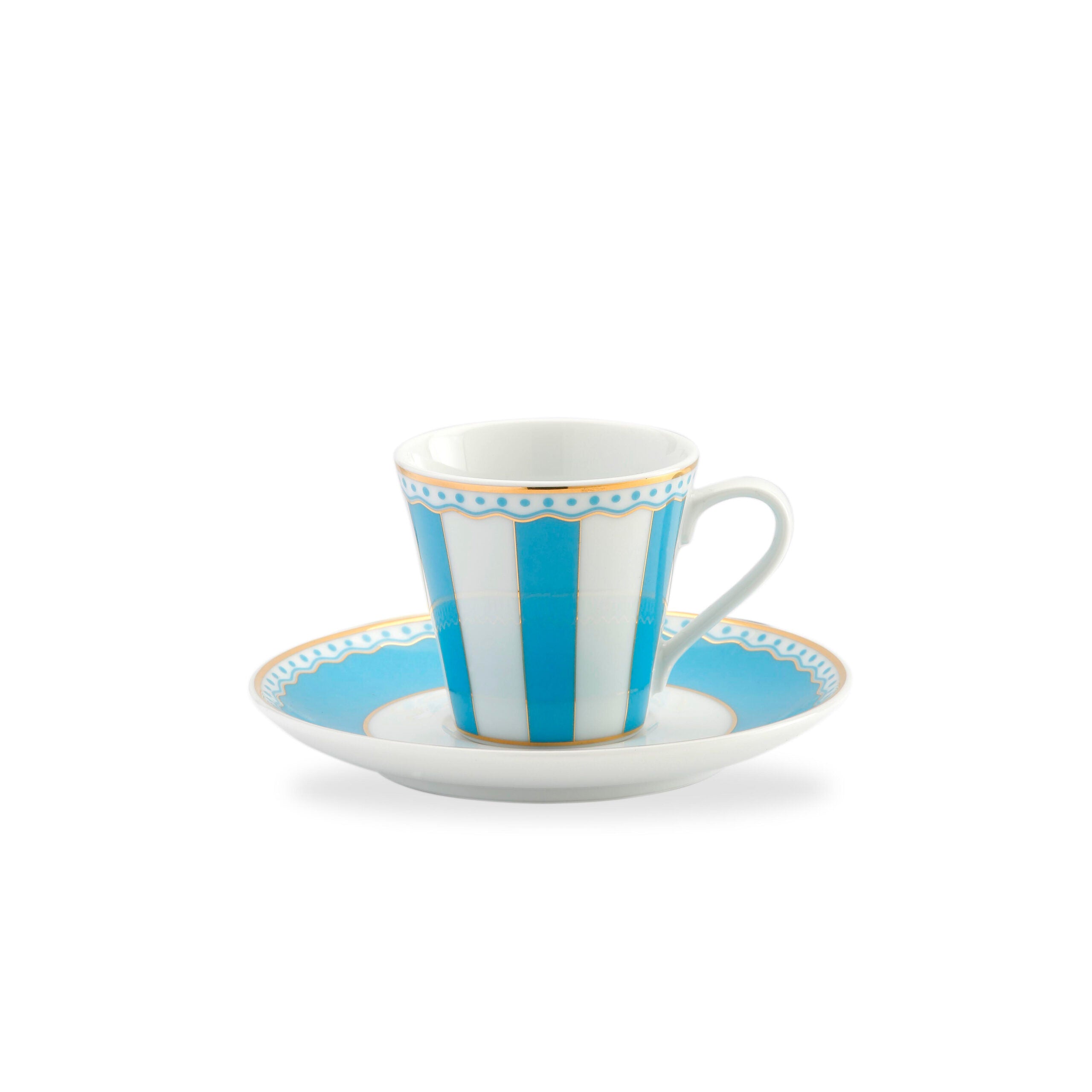 Noritake Carnivale Light Blue Ad (Espresso) Cup And Saucer