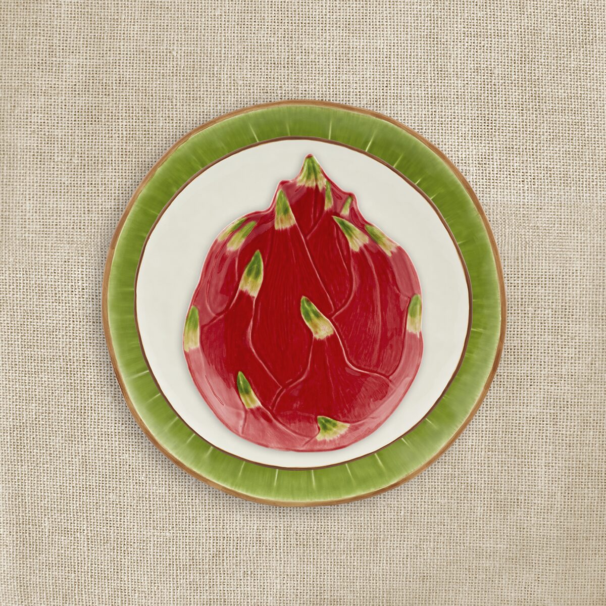 Bordallo Pinheiro Dessert Plate Pitaya - Tropicana Fruit