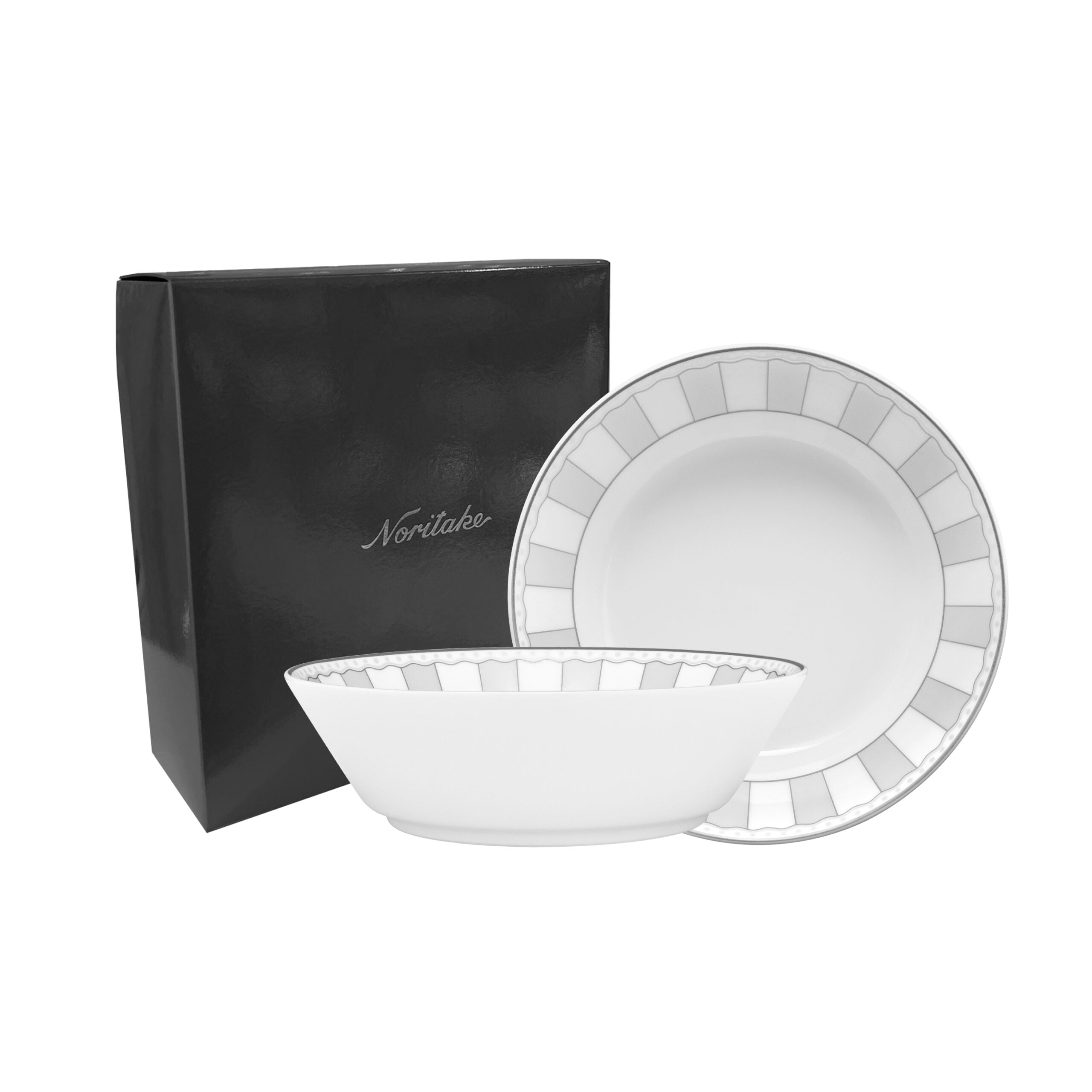 Noritake 2Pcs Soup Plate With Gift Box – Carnivale Moonlight