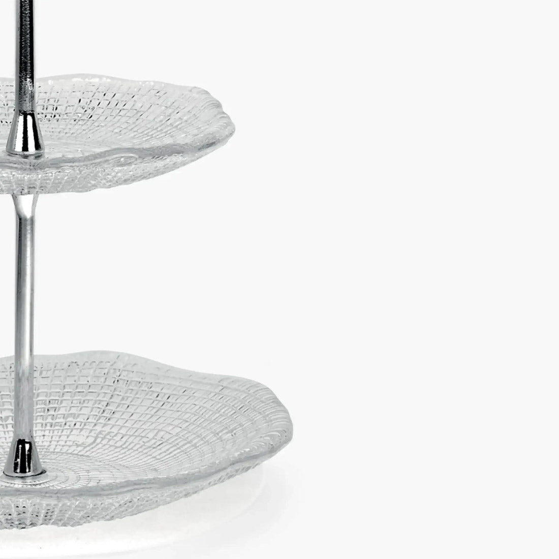 IVV Diamante' 2 Tier Stand- Clear With Metal Support