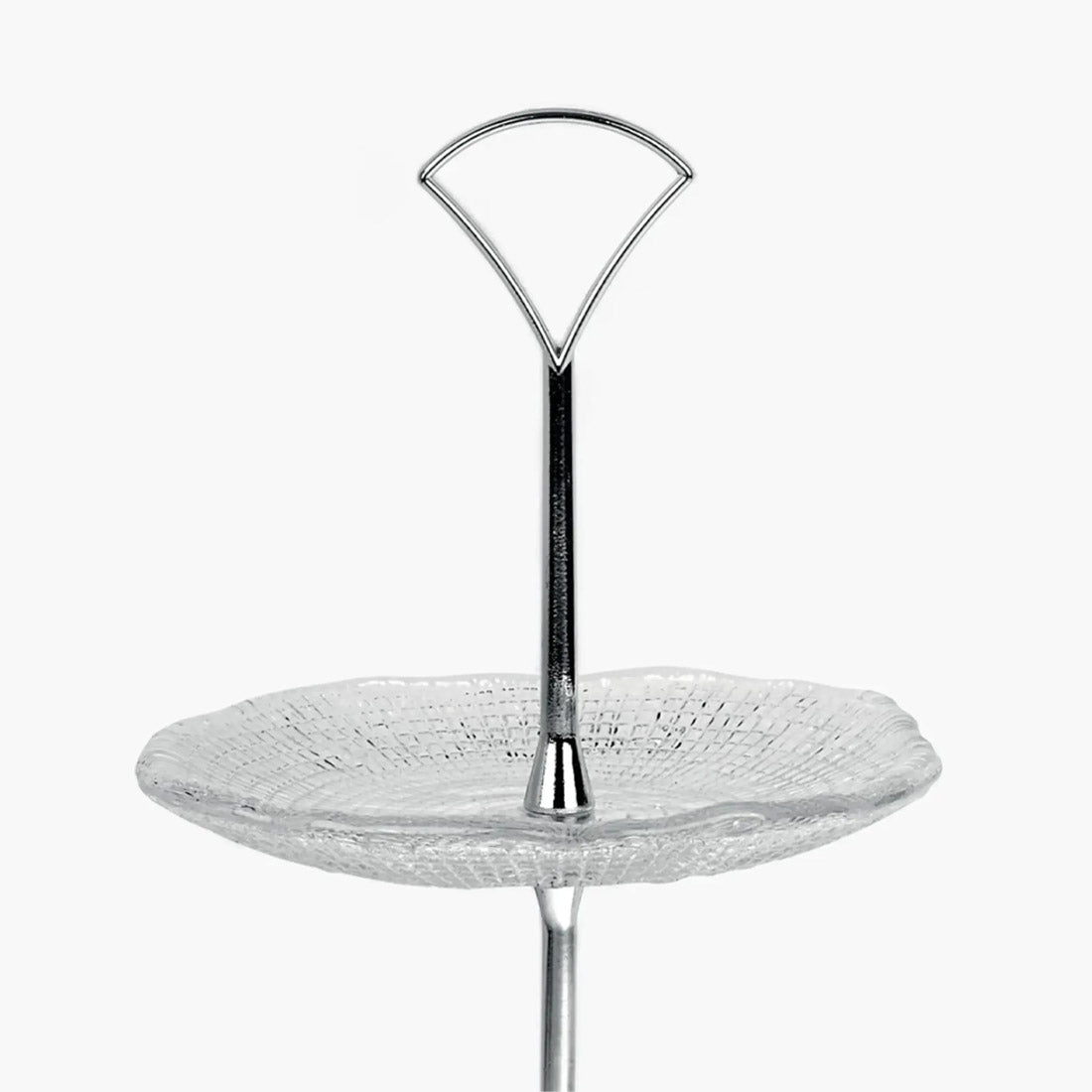 IVV Diamante' 2 Tier Stand- Clear With Metal Support
