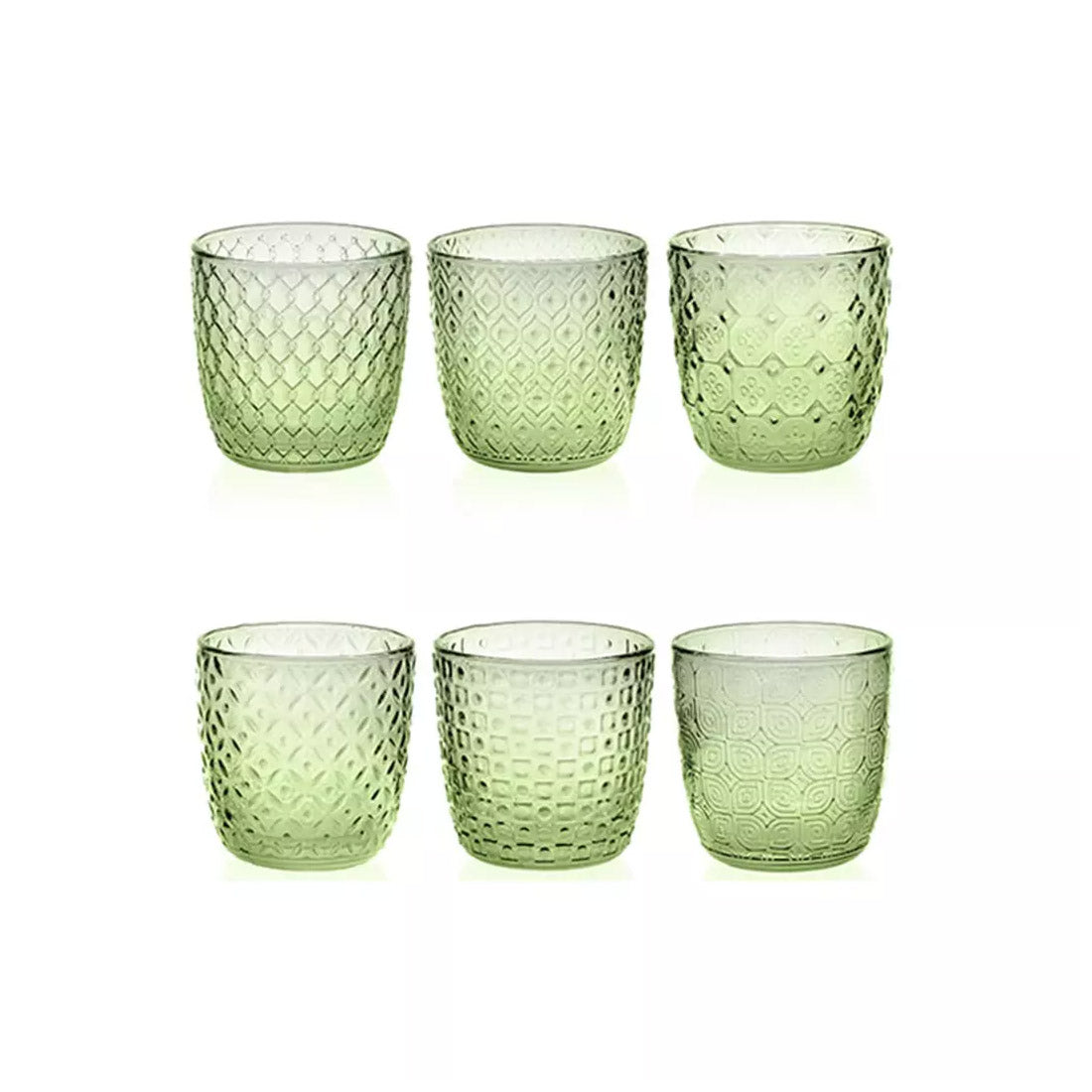 IVV Sixties set of 6 Tumbler - Acid Green