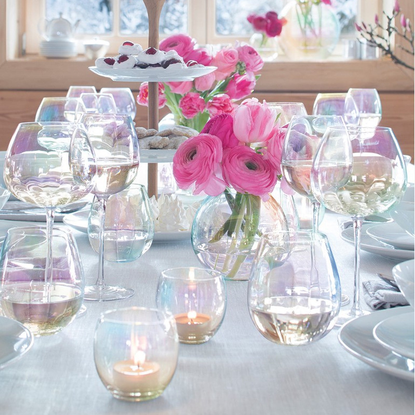 LSA International Red Wine Glass 460ML x4 - Pearl