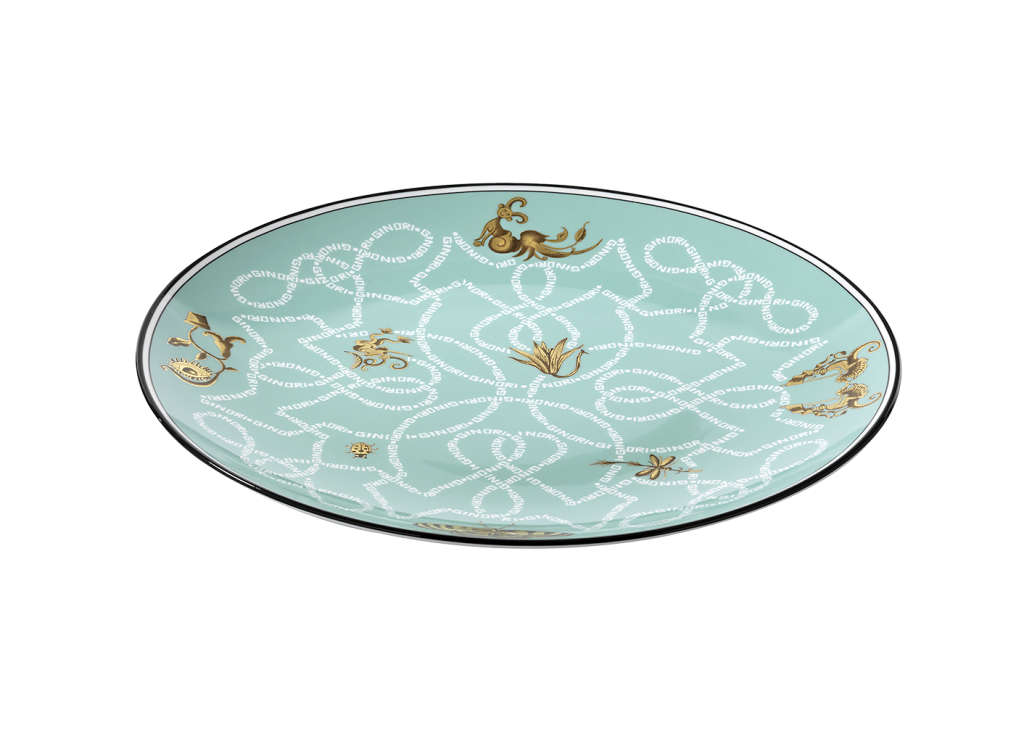 Ginori 1735 Flat Dessert Plate 20.5Cm - Acquamarina