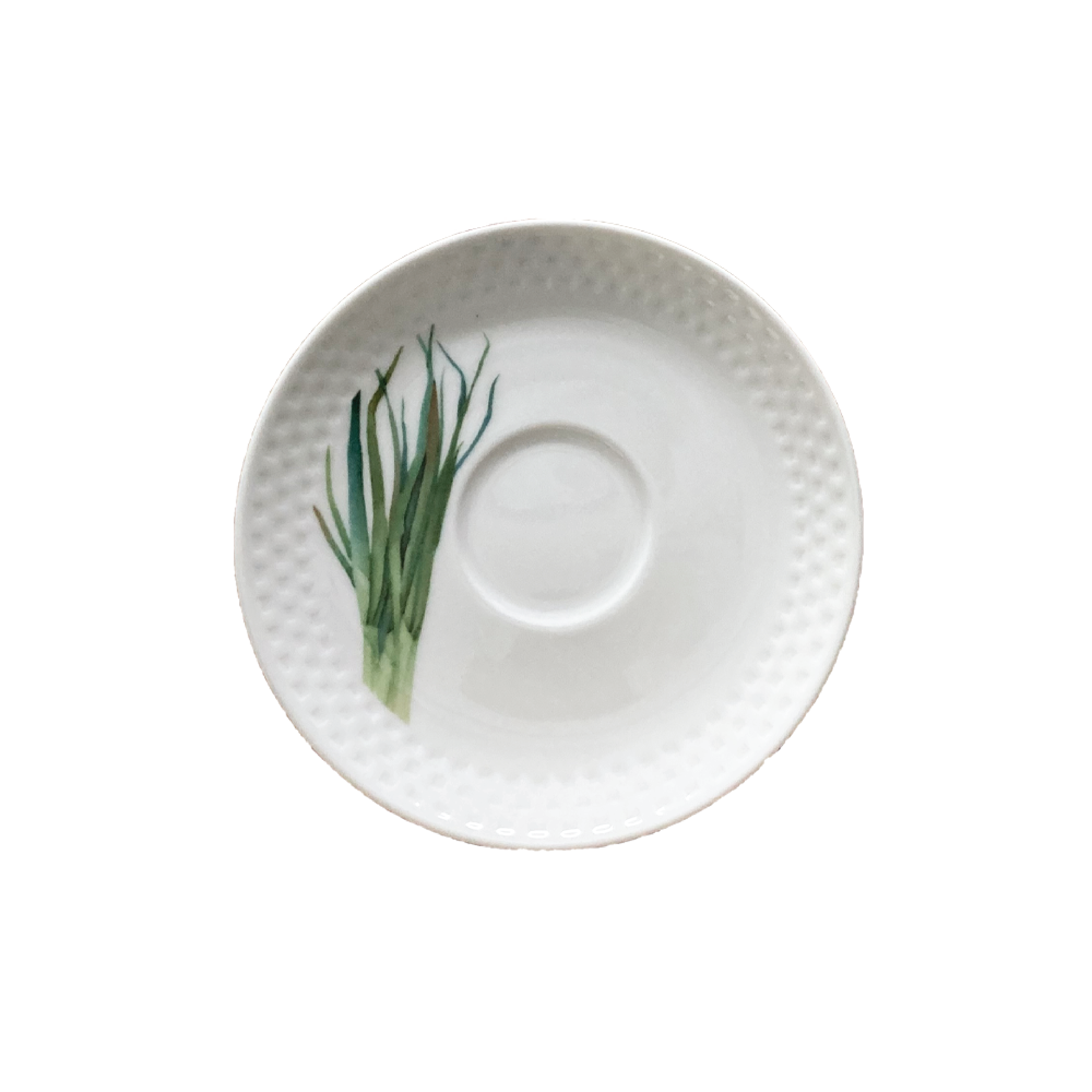 Noritake Tea Saucer 14.9Cm-Kyoka Shunsai Long Green Onion