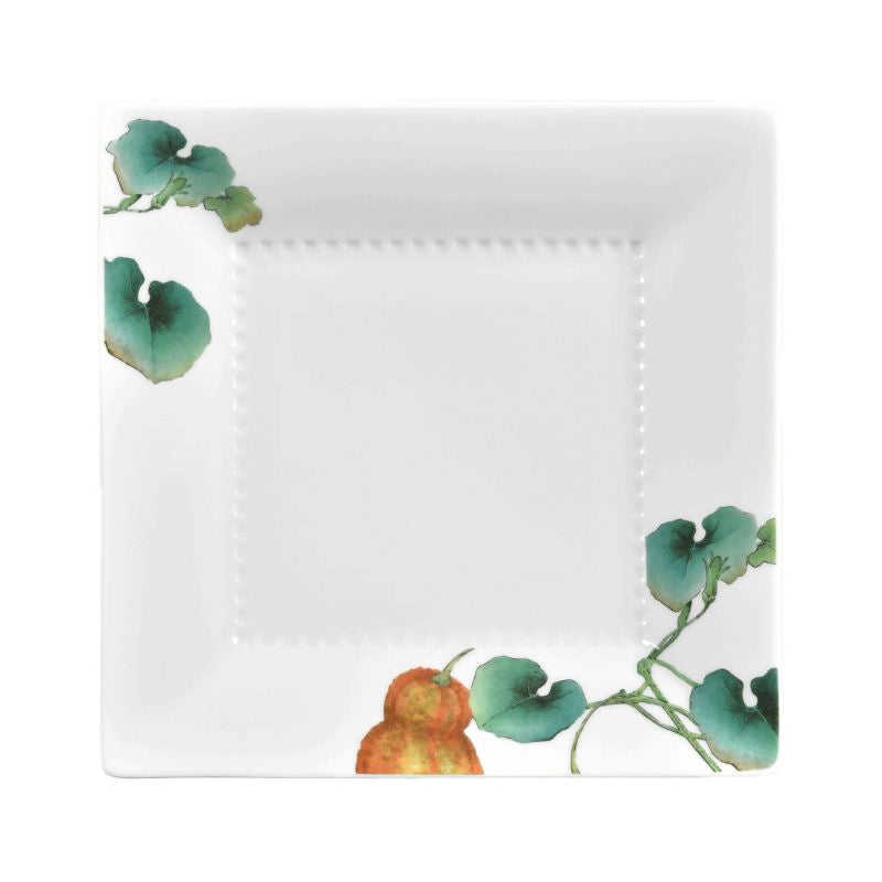 Noritake Square Plate 23.2Cm-Kyoka Shunsai Squash