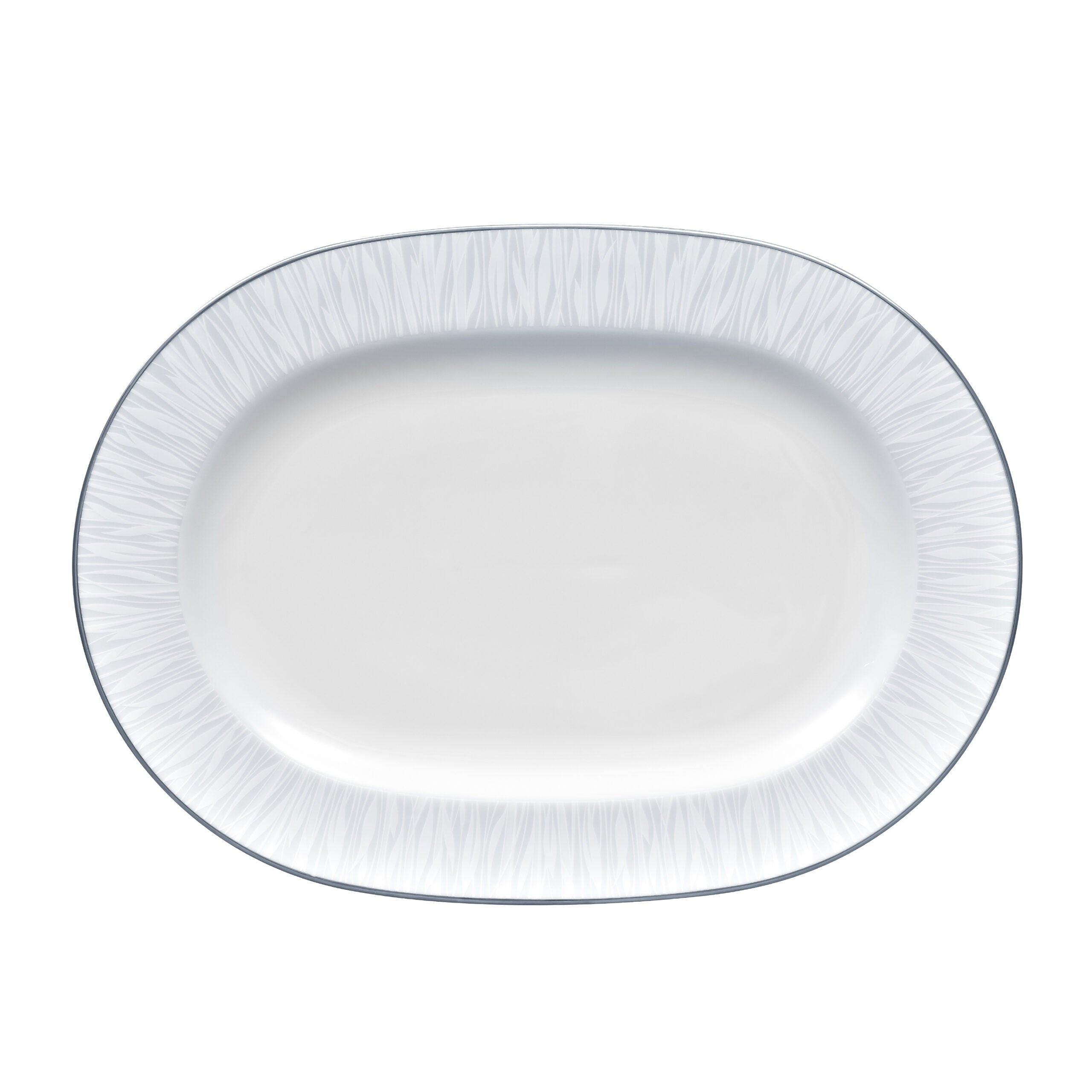 Noritake 96Pcs Dinner & Tea Set for 12 Person - Glacier Platinum