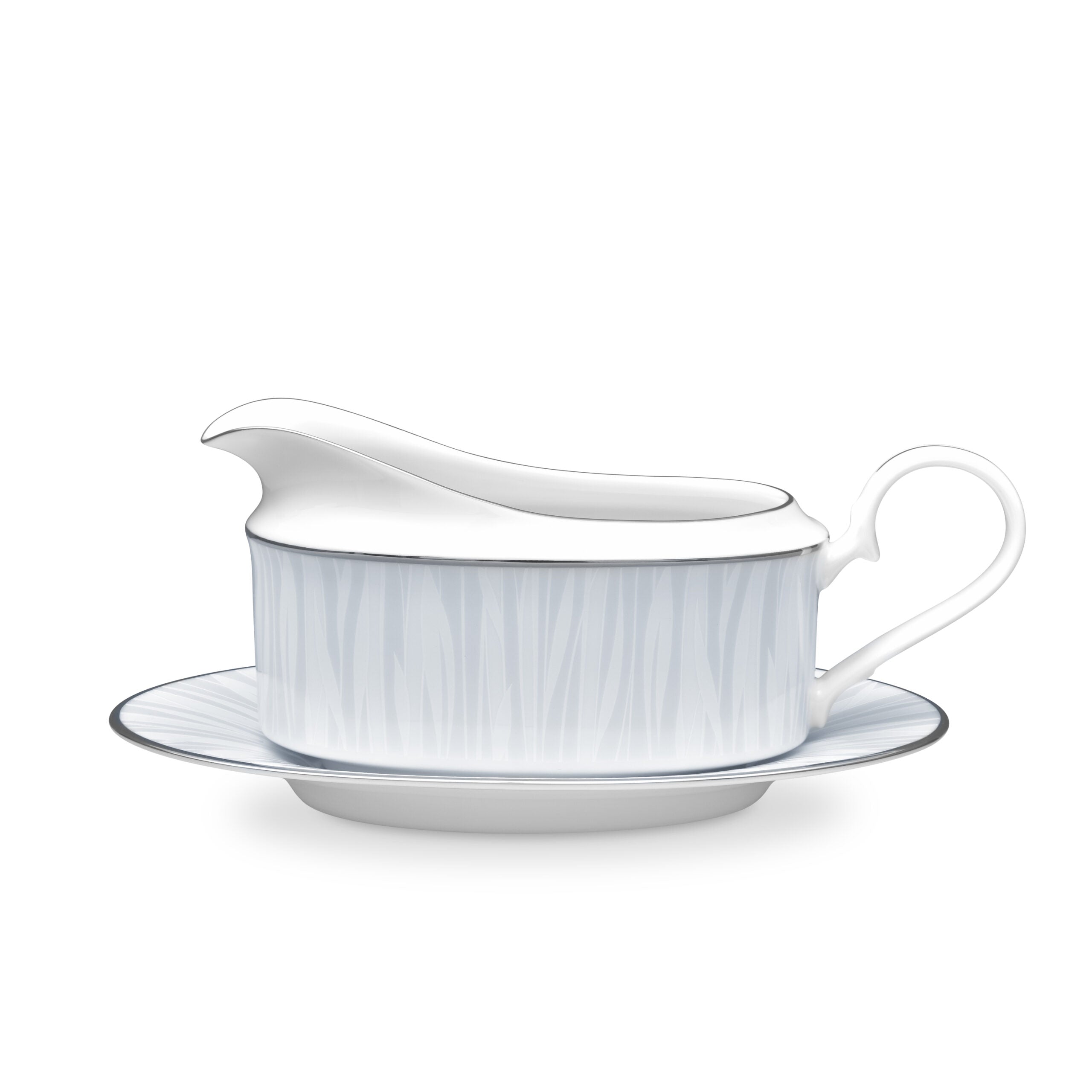 Noritake 96Pcs Dinner & Tea Set for 12 Person - Glacier Platinum