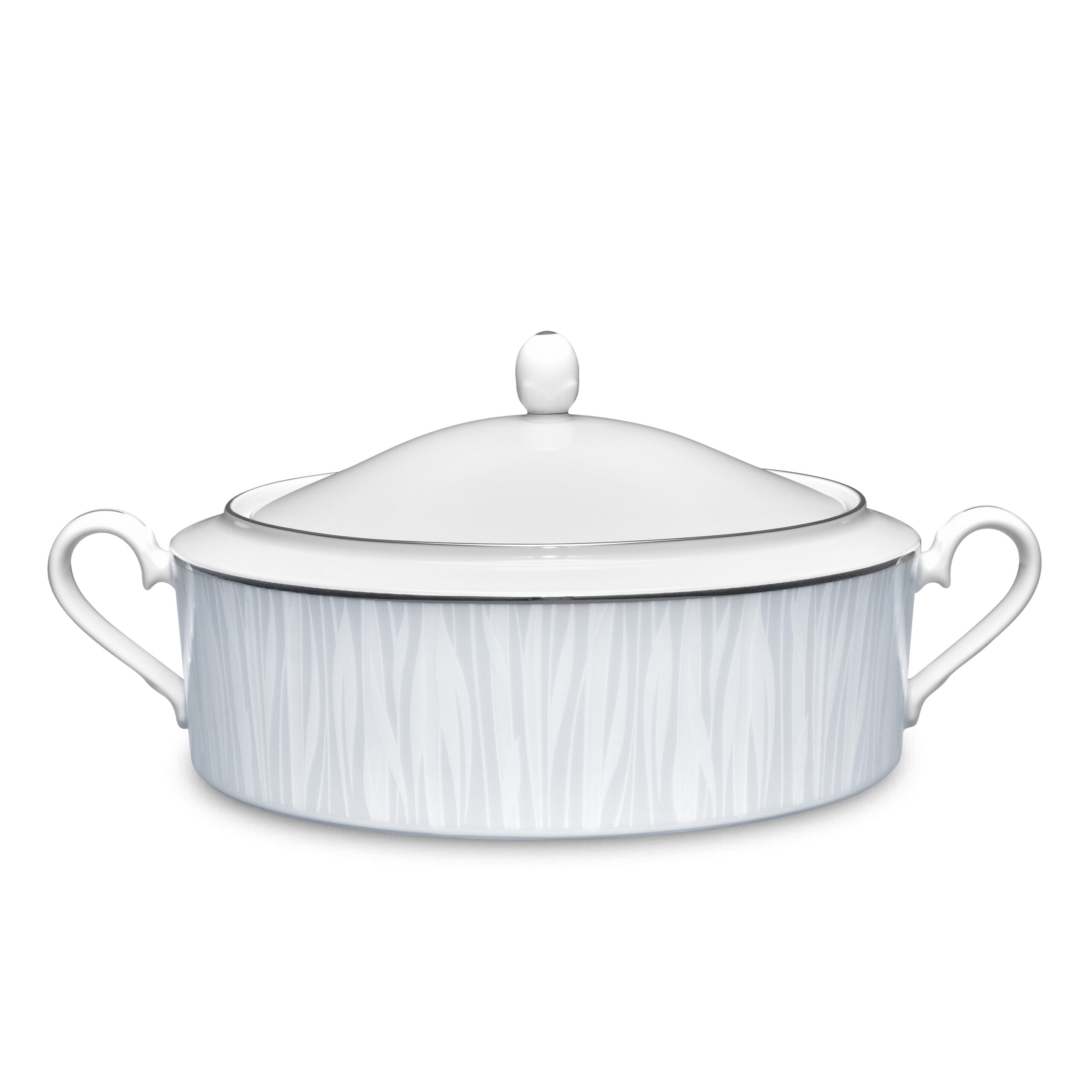 Noritake 96Pcs Dinner & Tea Set for 12 Person - Glacier Platinum