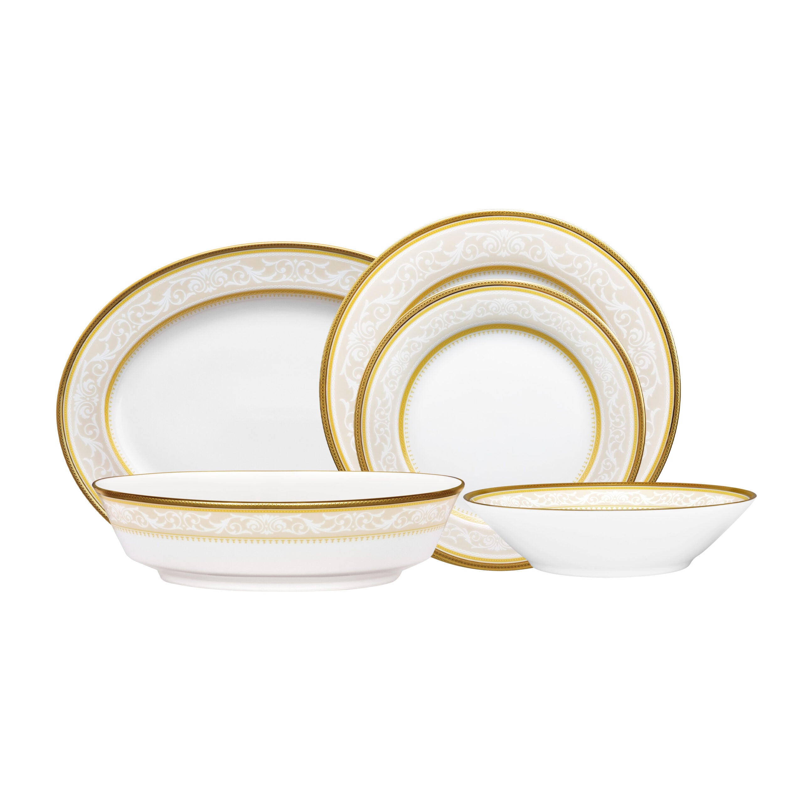 Noritake 20Pcs Dinner Set for 6 Person - Glendonald Gold