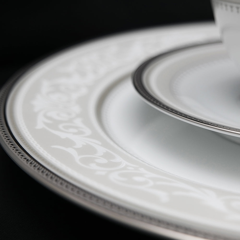 Noritake 47Pcs Dinner and Tea Set for 8 Person - Glendonald Platinum