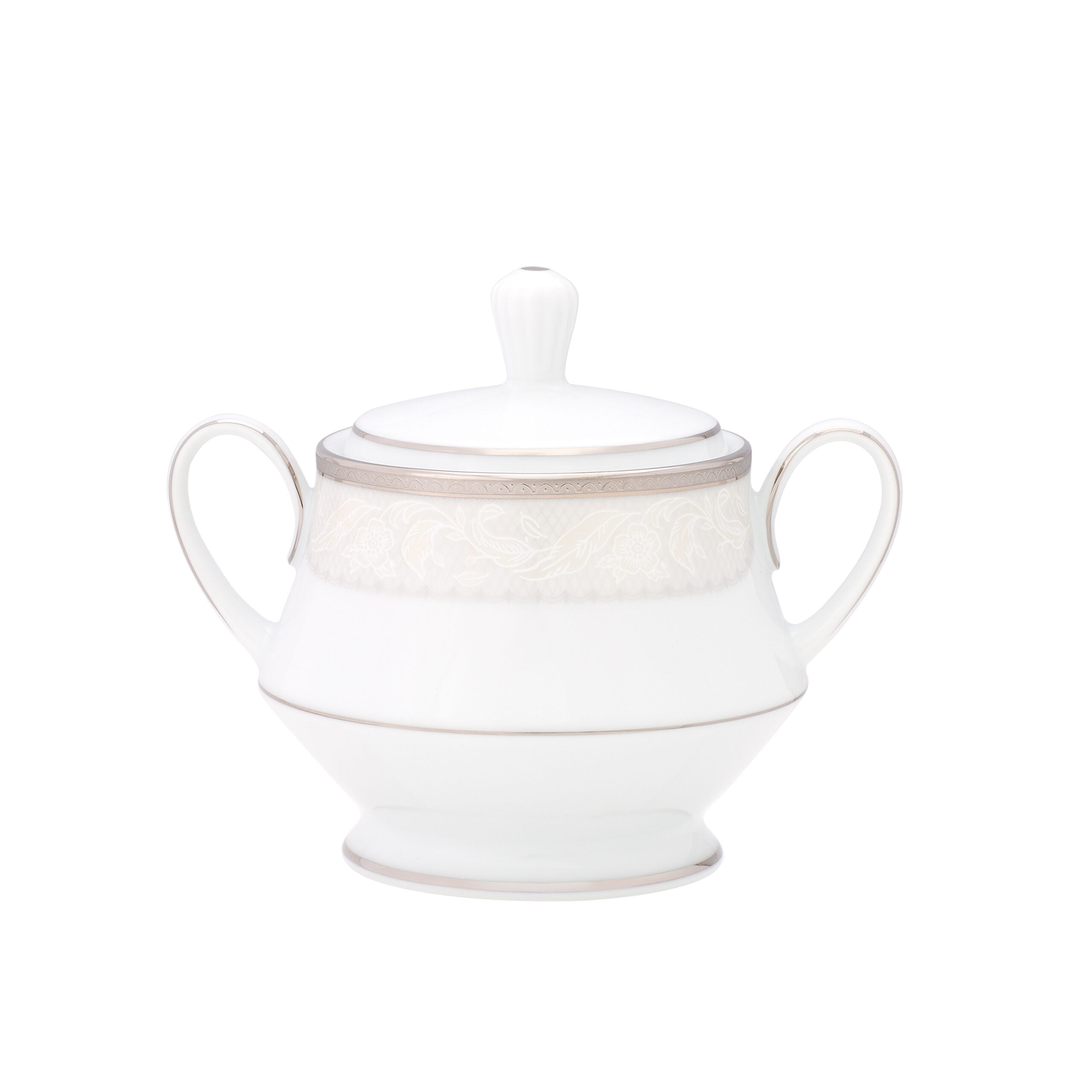 Noritake 96Pcs Dinner & Tea Set for 12 Person - Flanders Platinum