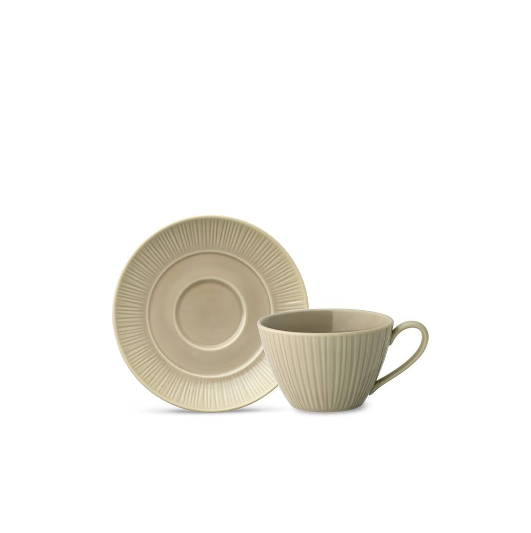 Noritake Noritake Tea/Coffee Cup & Saucer 200Cc - Conifere Taupe