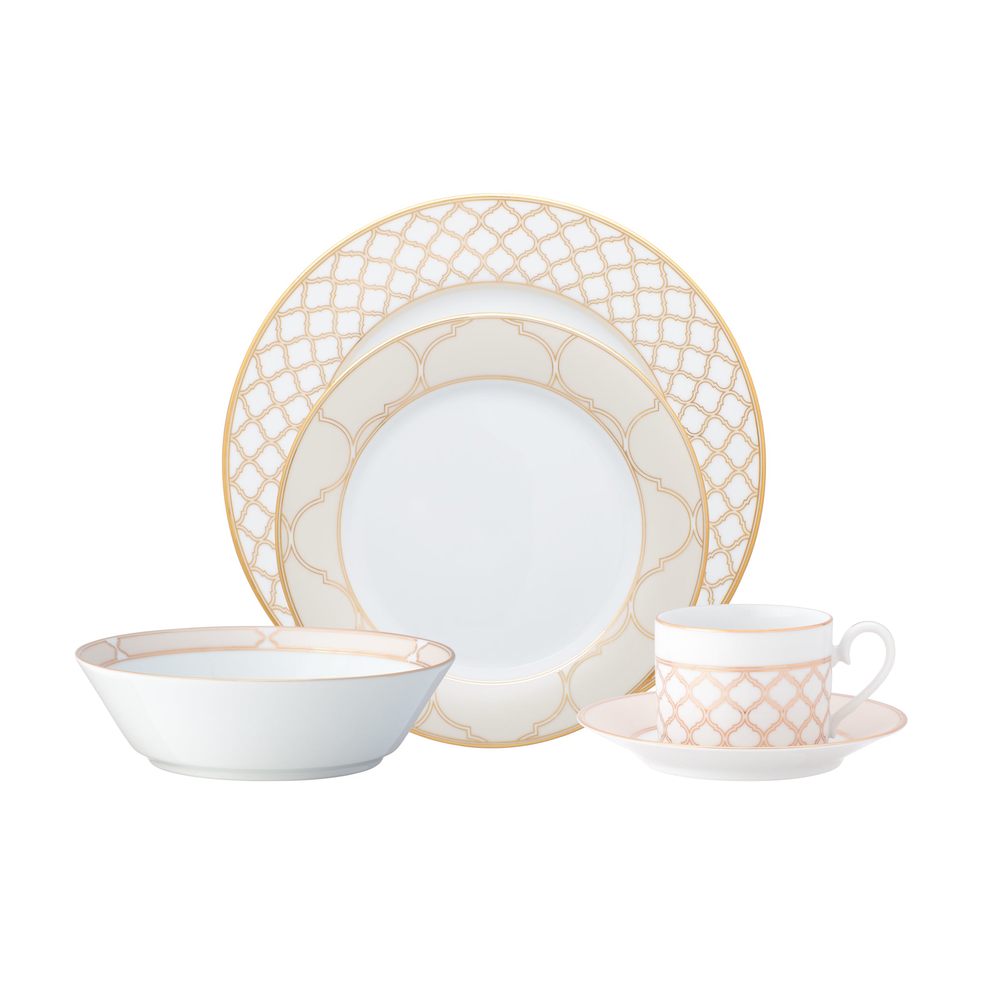 Noritake 20Pcs Dinner Set for 4 Person - Eternal Palace Gold