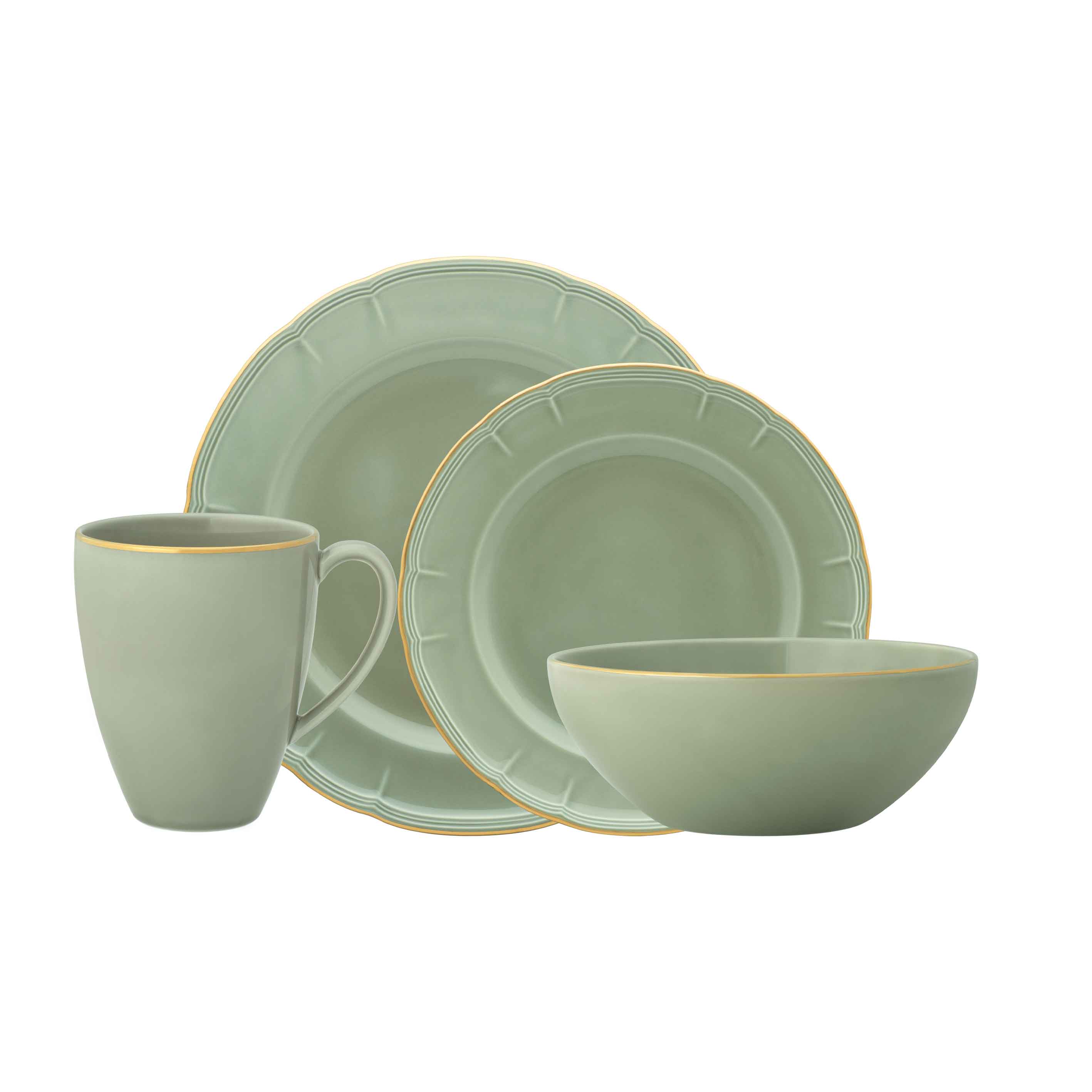 Noritake 16Pcs Dinner Set - Provence Ash Gold