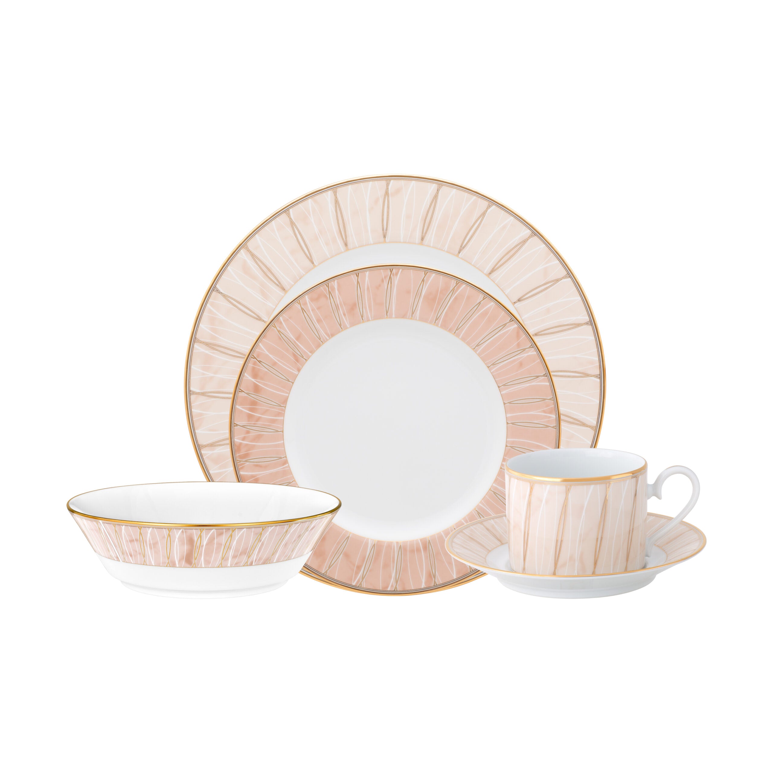 Noritake 47Pcs Dinner & Tea Set for 8 Person – Pacific Marble