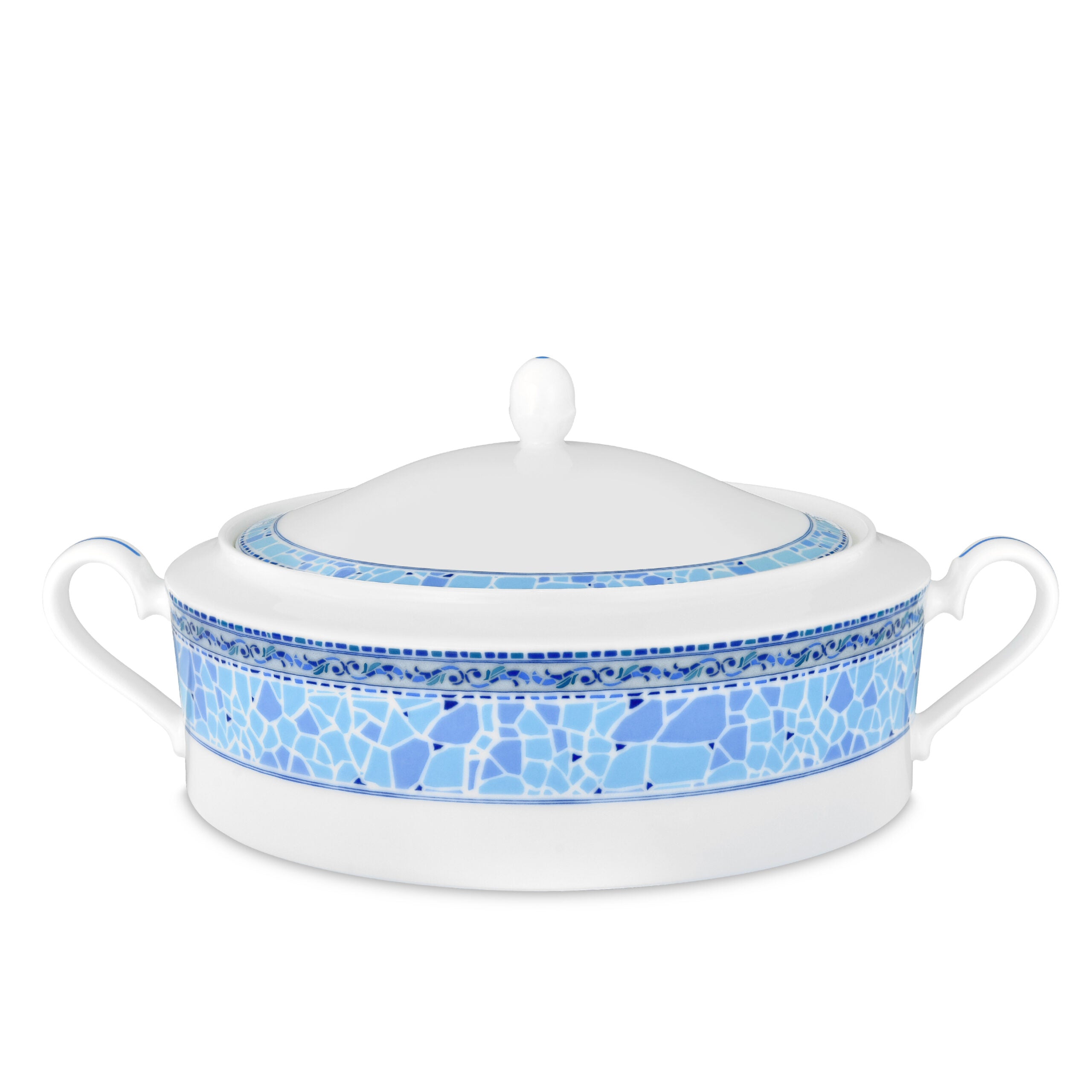 Noritake 96Pcs Dinner & Tea Set for 12 Person - Aegean Dreams