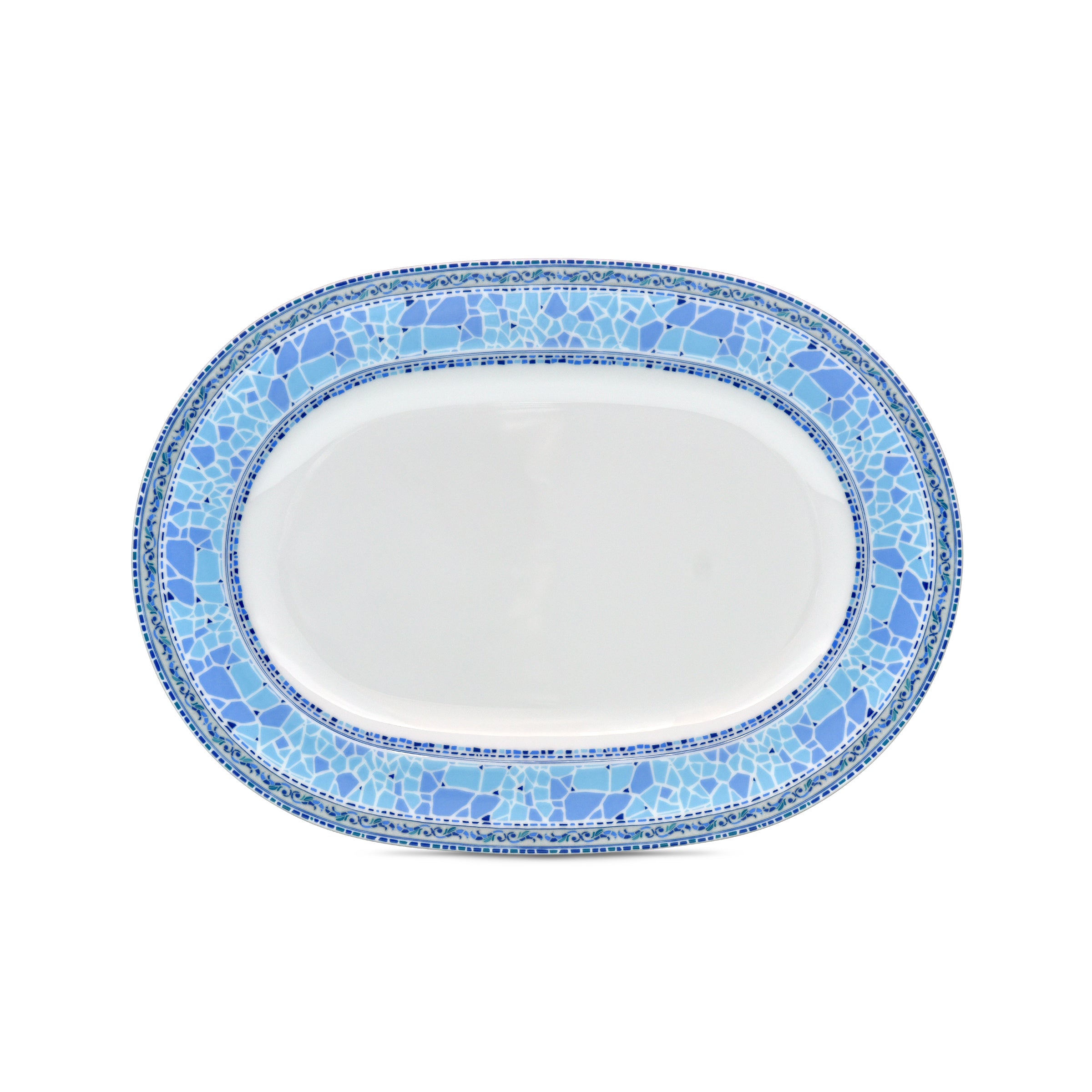 Noritake 96Pcs Dinner & Tea Set for 12 Person - Aegean Dreams