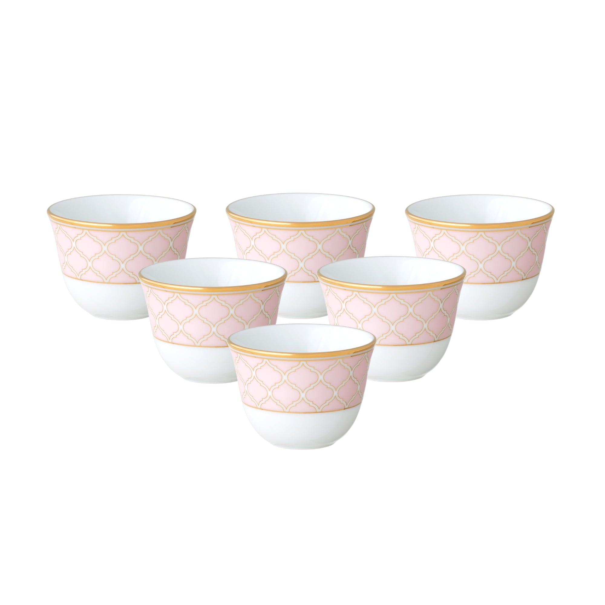 Noritake 6Pc Arabic Cup Set - Eternal Palace Coral