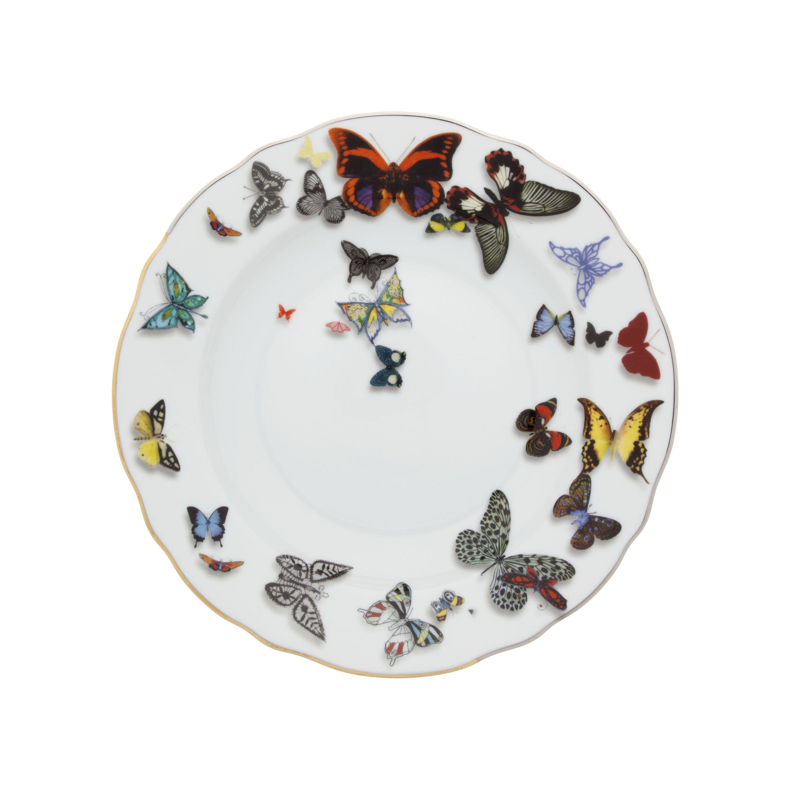 Vista Alegre Soup Plate - Butterfly Parade