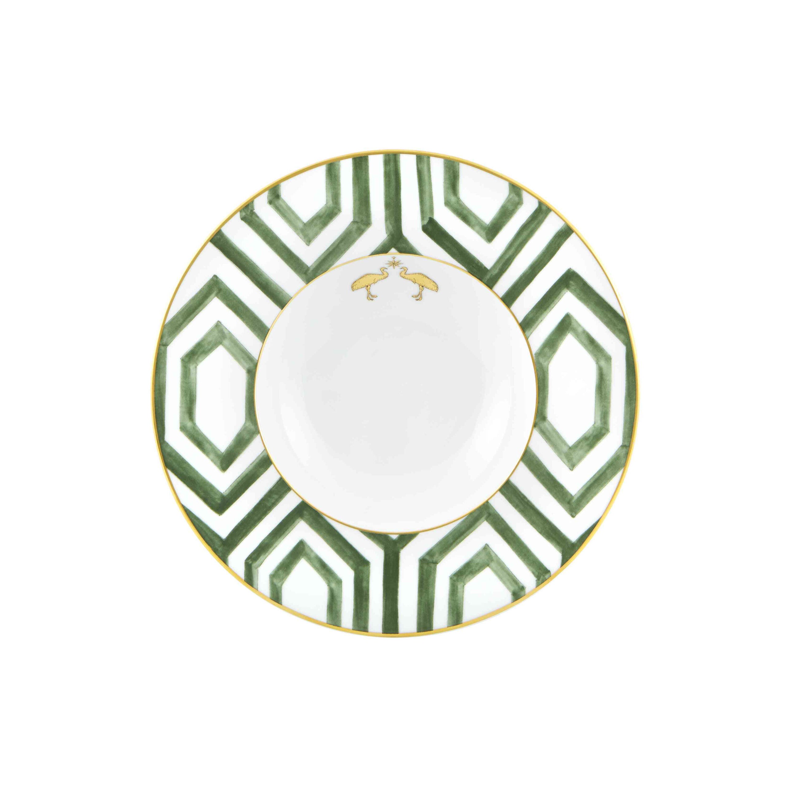 Vista Alegre Soup Plate - Amazonia