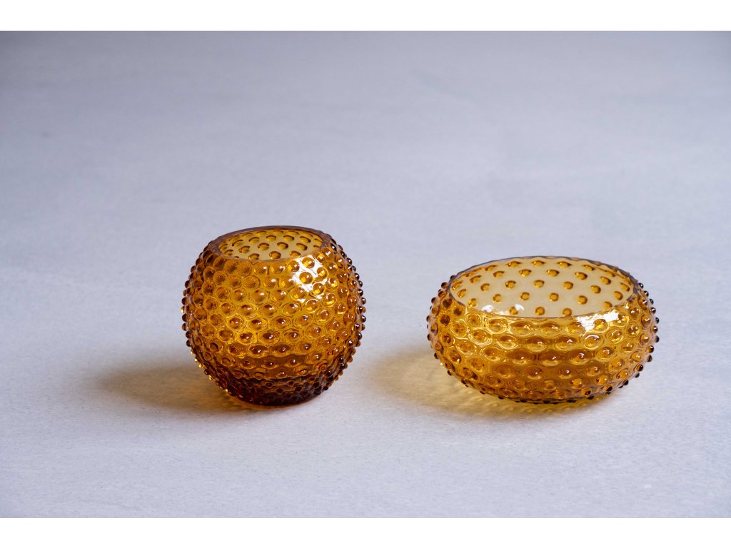 Klimchi Hobnail Bowl 23Cm (Amber)