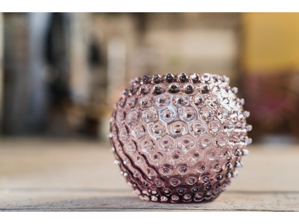 Klimchi Hobnail Vase 18Cm (Underlay Violet )