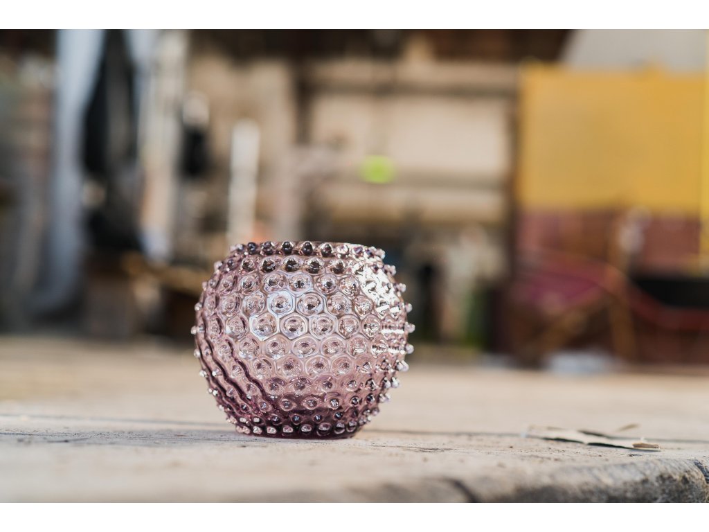 Klimchi Hobnail Vase 18Cm (Underlay Violet )