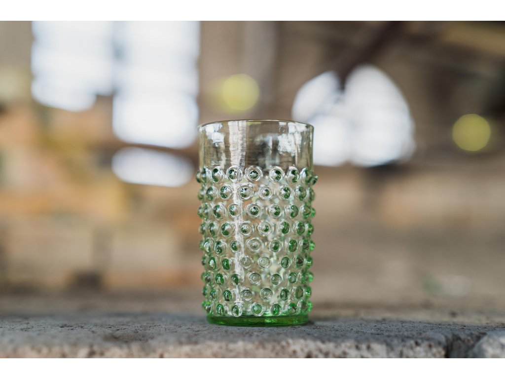 Klimchi Hobnail 6Pcs Tumbler Set 200Ml (Light Green)