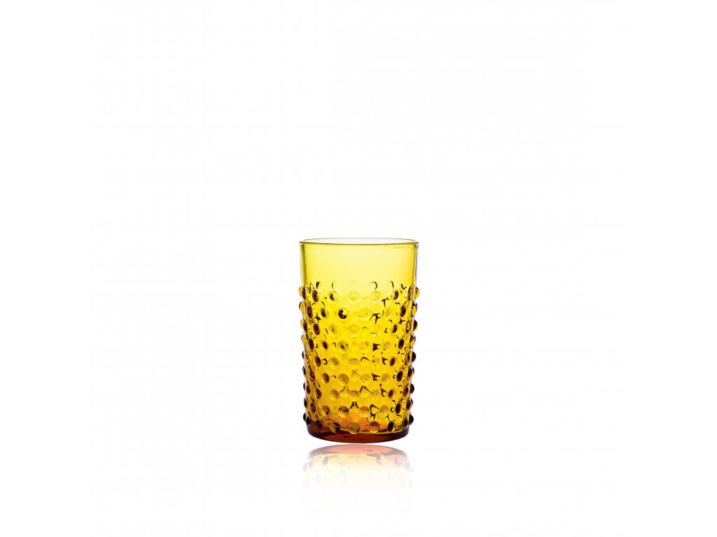 Klimchi Hobnail 6Pcs Tumbler Set 200Ml (Amber)