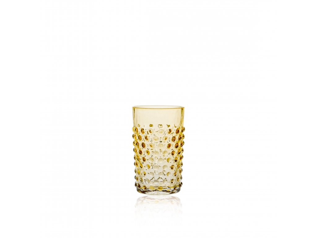 Klimchi Hobnail 6Pcs Tumbler Set 200Ml (Underlay Amber)