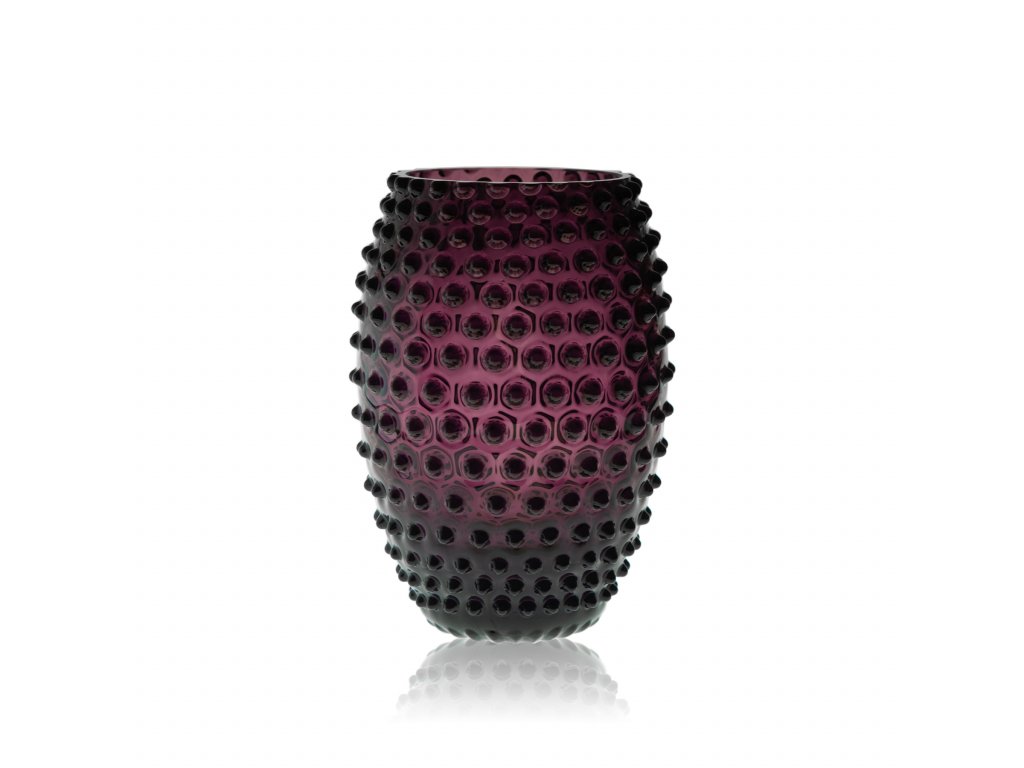HOBNAIL EGG VASE 23CM (VIOLET)