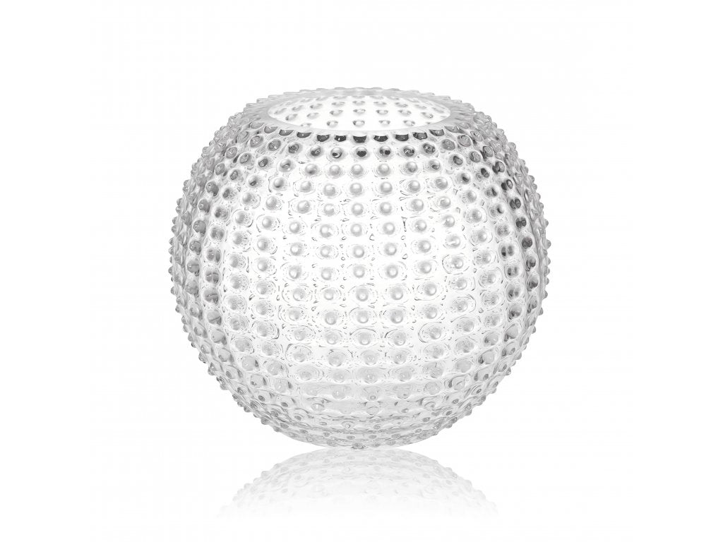 HOBNAIL VASE 18CM (CRYSTAL)