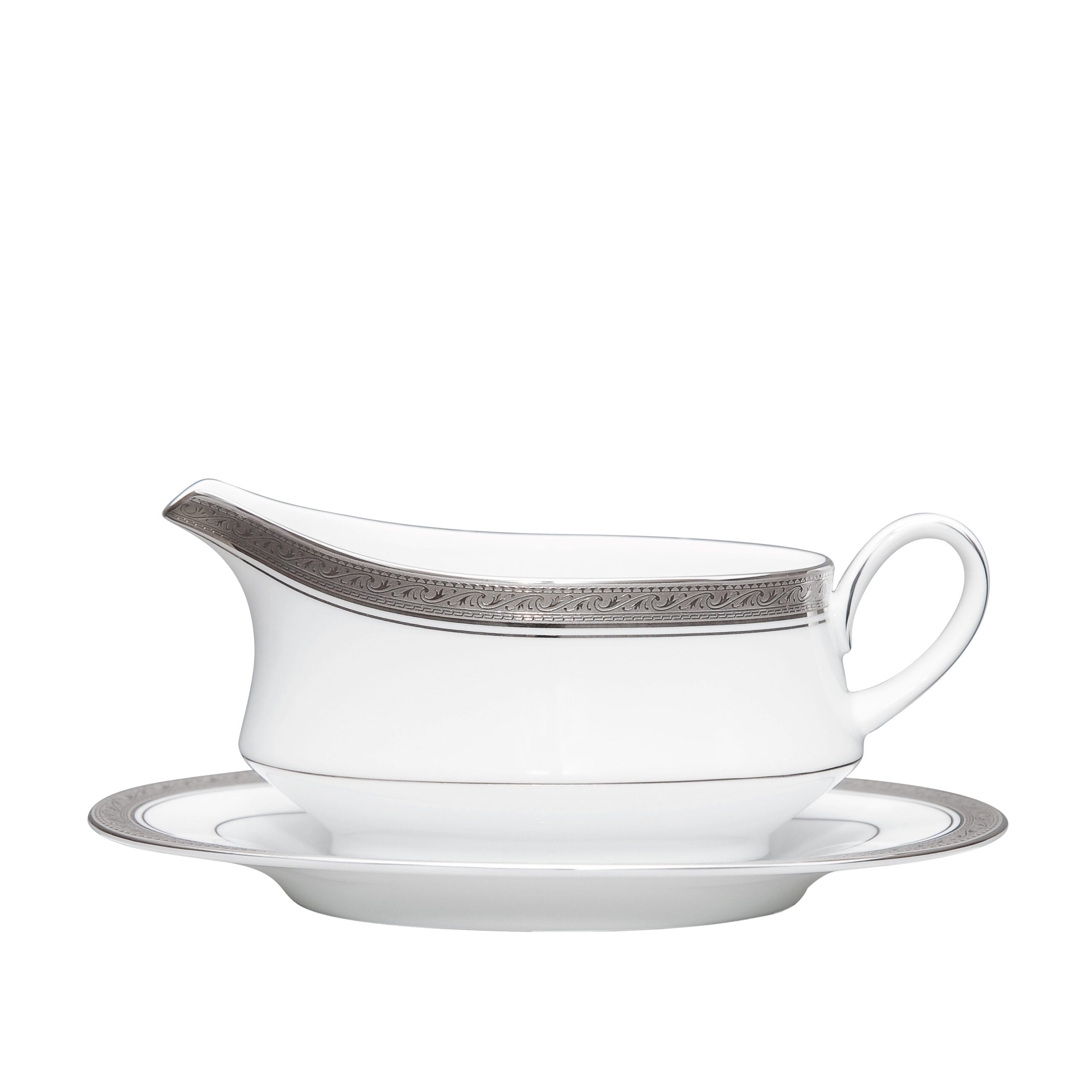 Noritake 96Pcs Dinner & Tea Set for 12 Person - Crestwood Platinum