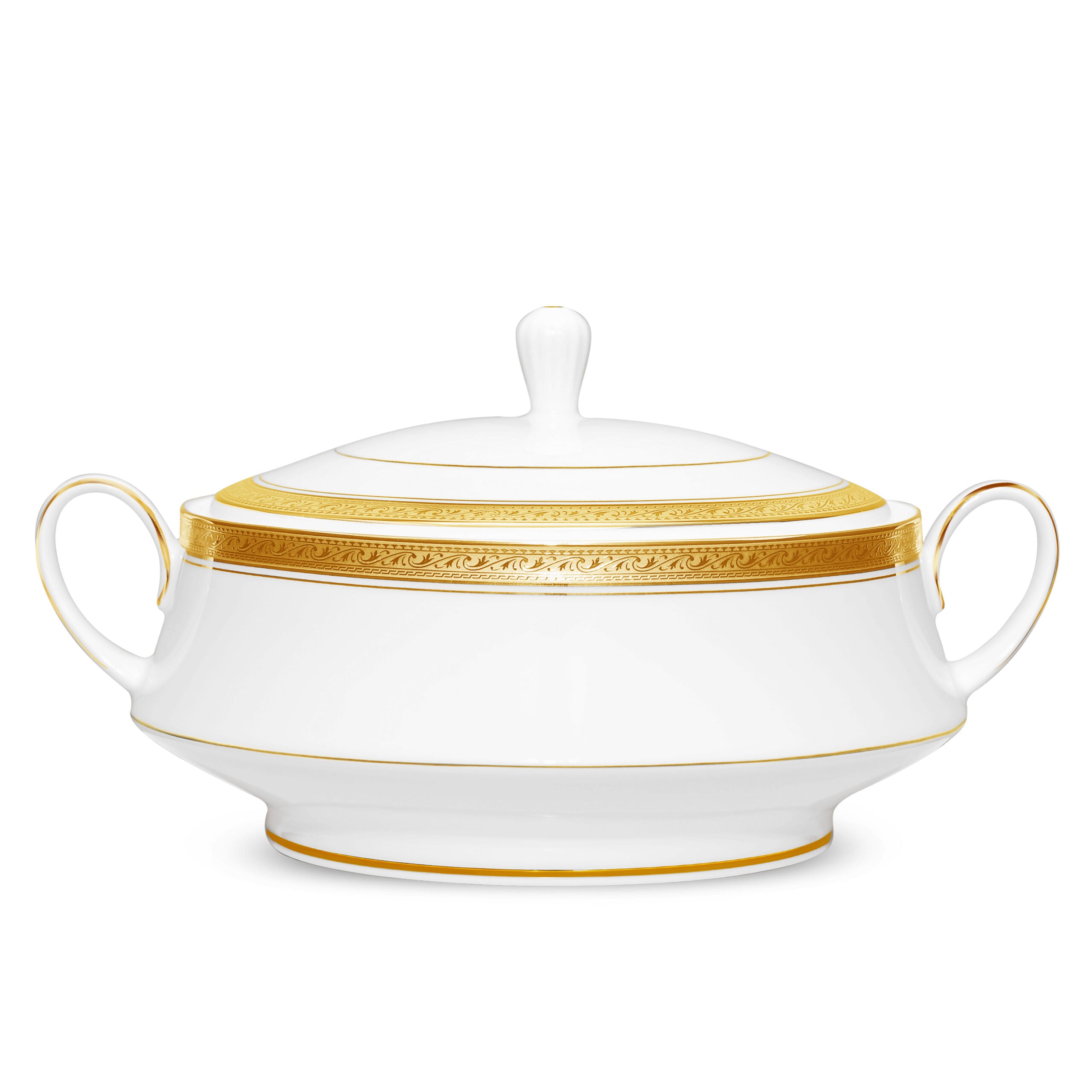 Noritake 96Pcs Dinner & Tea Set for 12 Person - Crestwood Gold