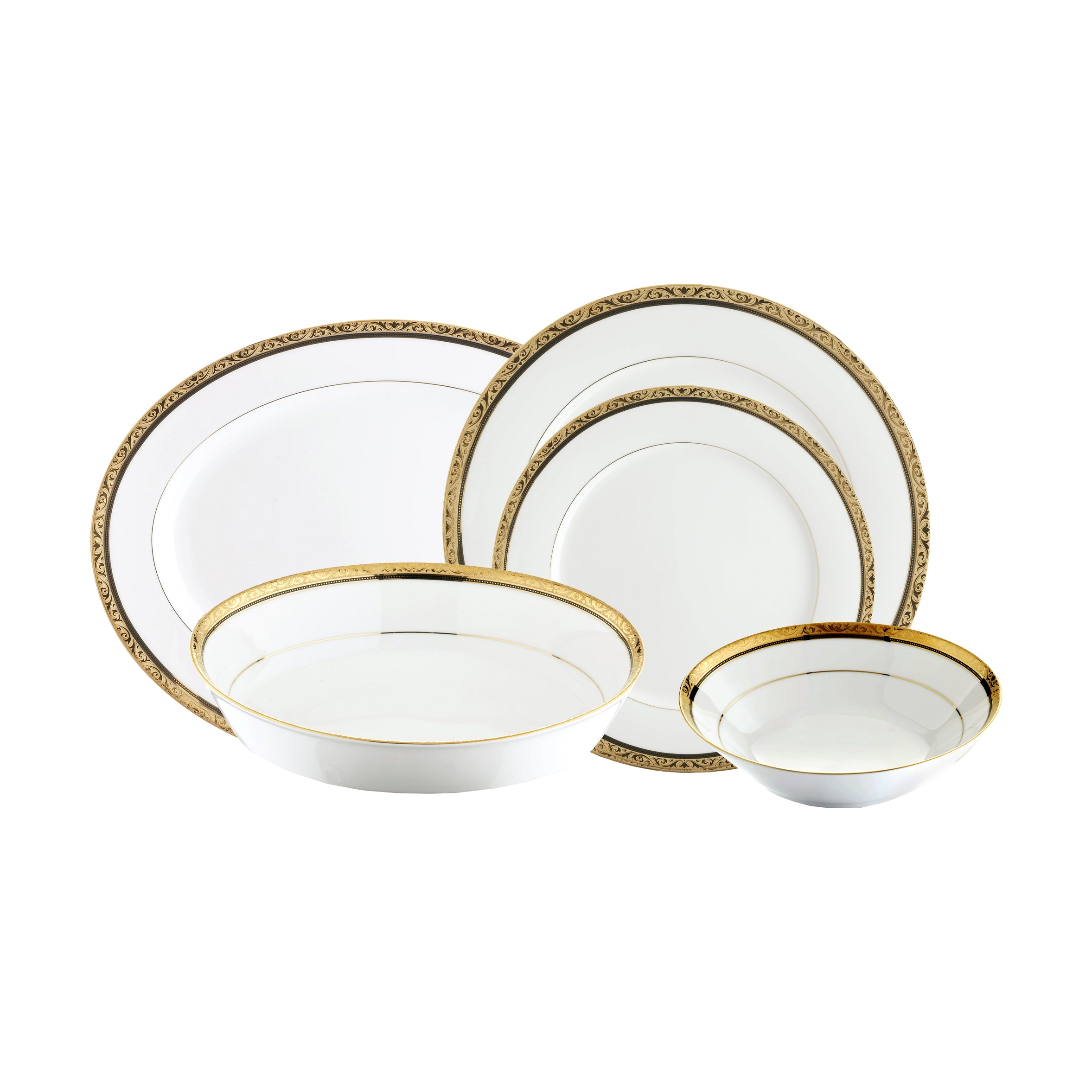 Noritake 20Pcs Dinner Set For 6 Persons - Regent Gold