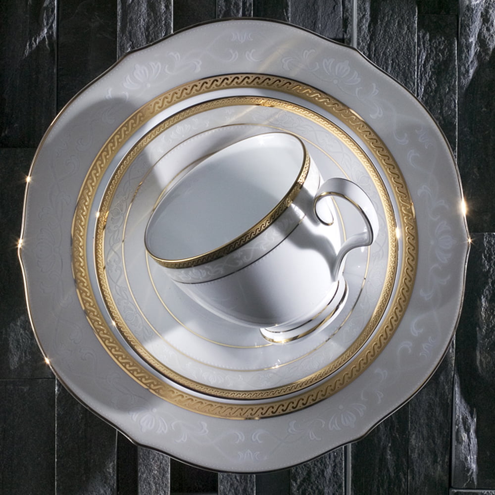 Noritake 20Pcs Dinner Set (Accent Plate) For 4 Person-Hampshire Gold