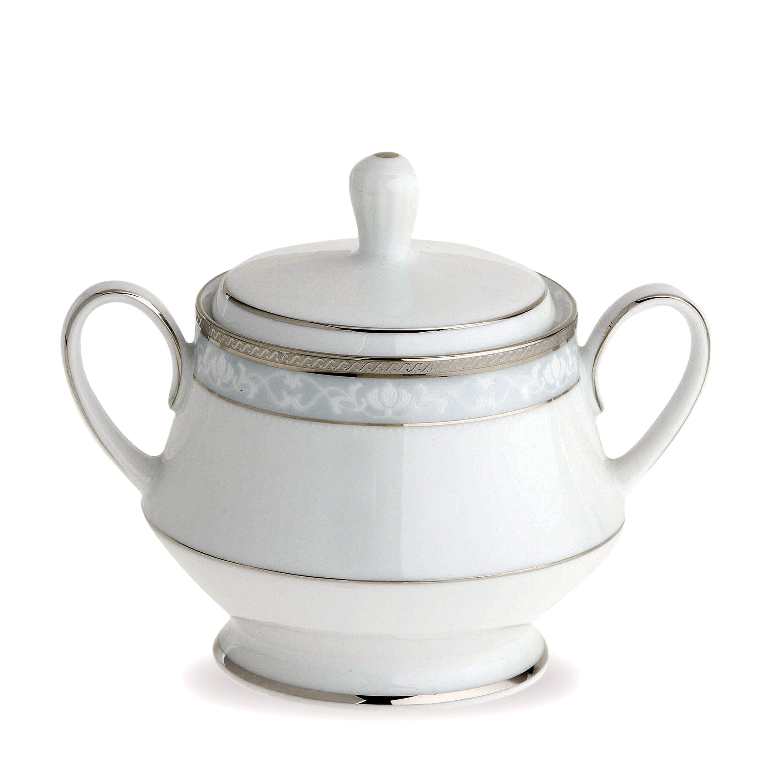 Noritake 96Pcs Dinner & Tea Set For 12 Persons - Hampshire Platinum