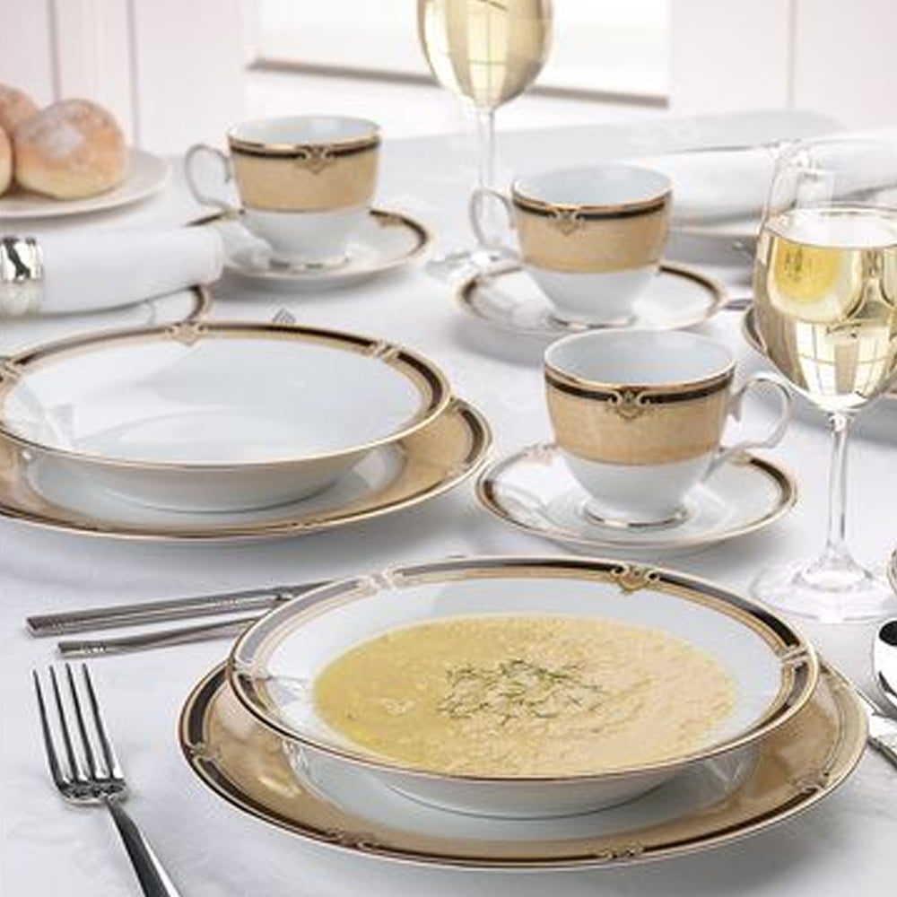 Noritake 96Pcs Dinner & Tea Set For 12 Persons - Braidwood