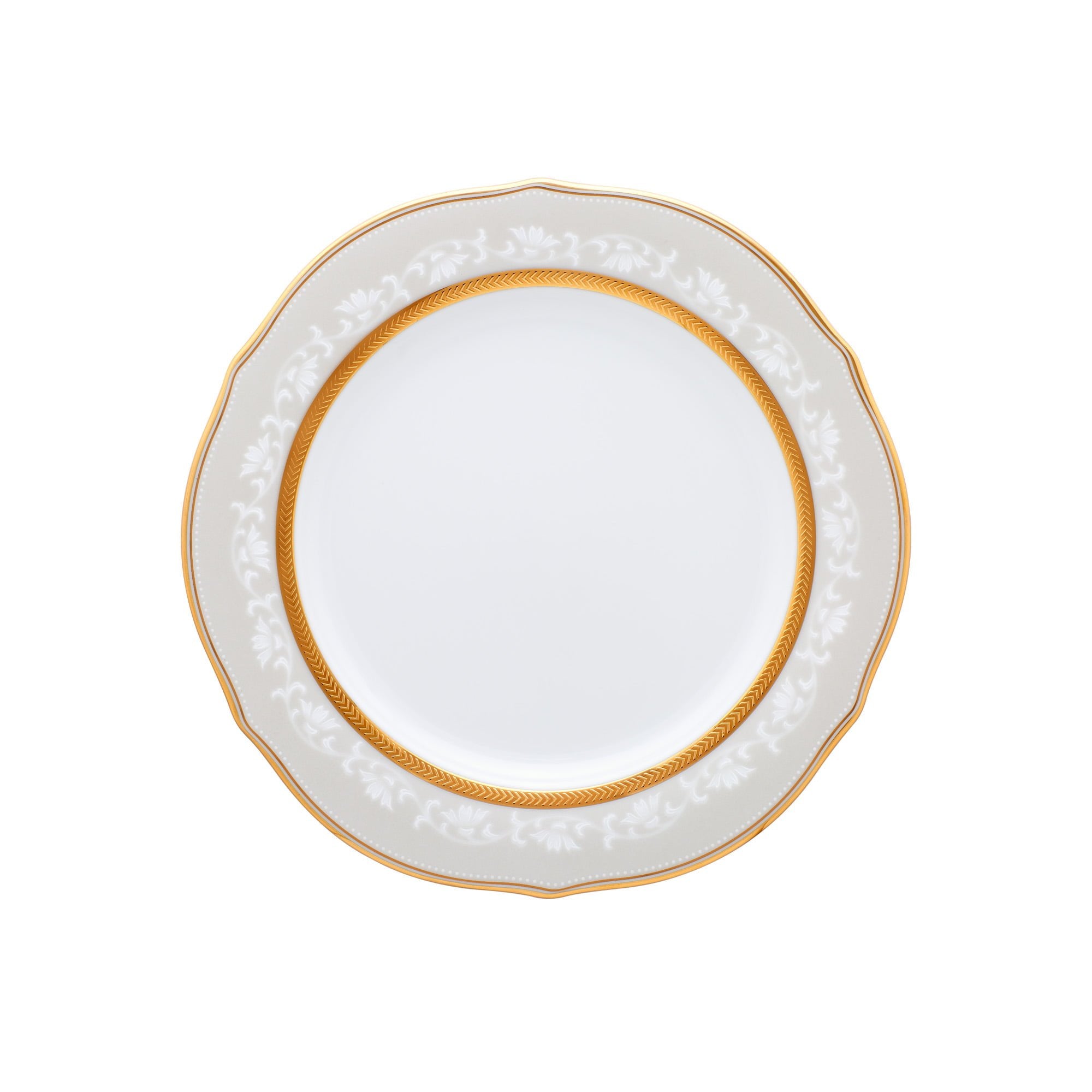 Noritake Accent Plate Shaped 23cm - Brunswick Gold