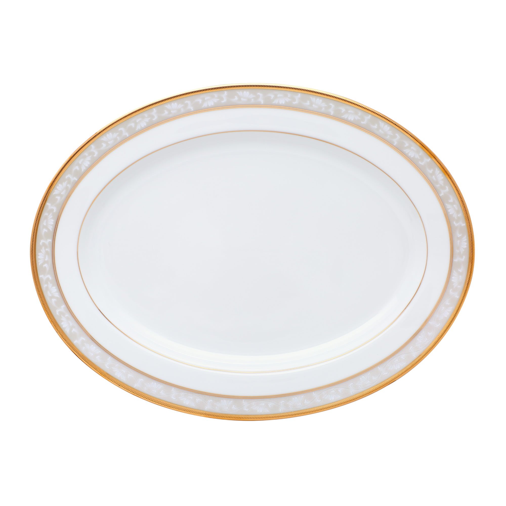Noritake Oval Platter Medium 14" - Brunswick Gold