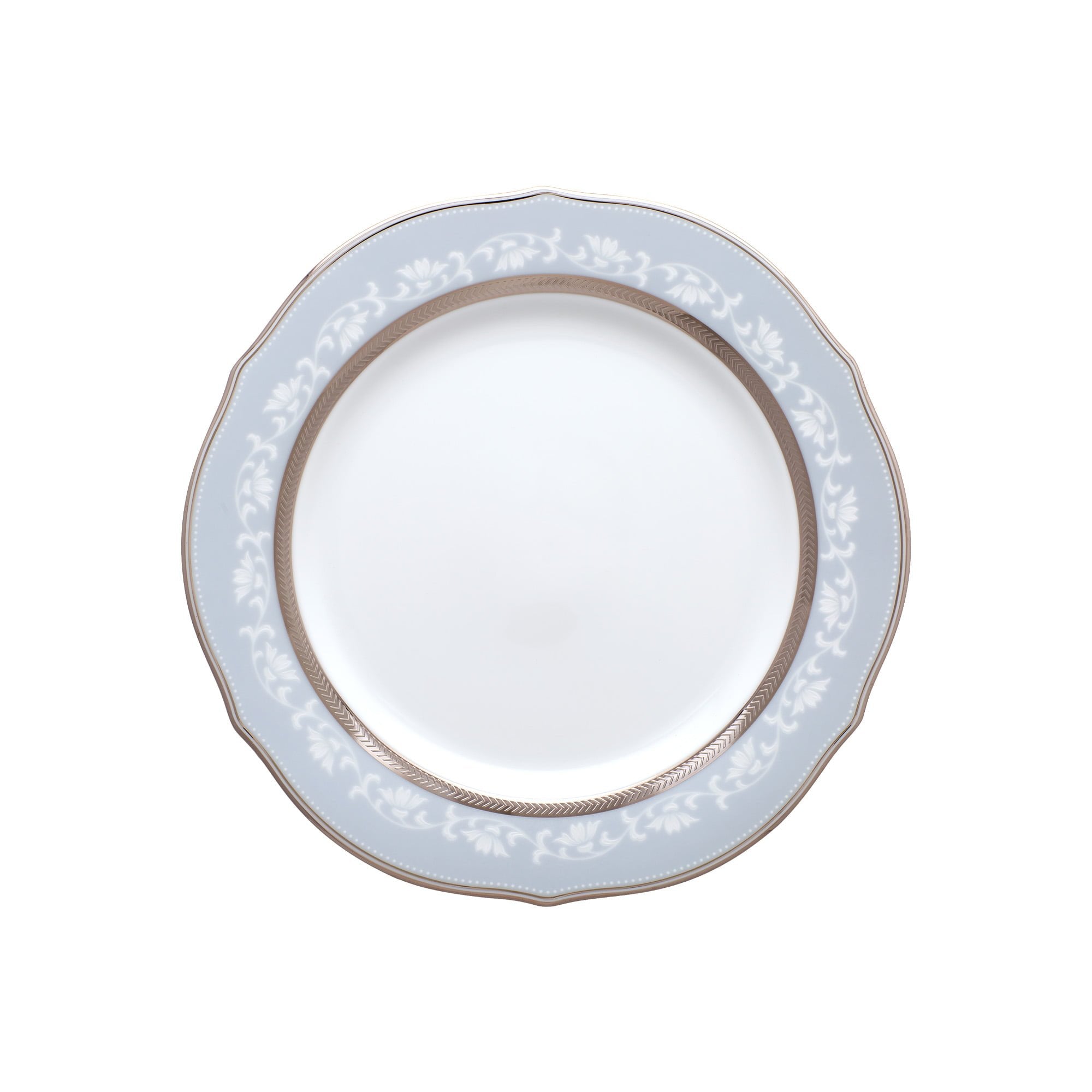 Noritake Accent Plate Shaped 23cm - Brunswick Platinum