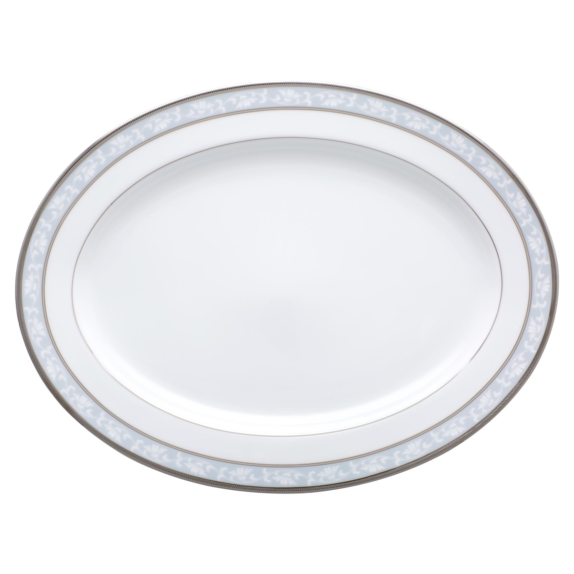Noritake Oval Platter Large 16" - Brunswick Platinum
