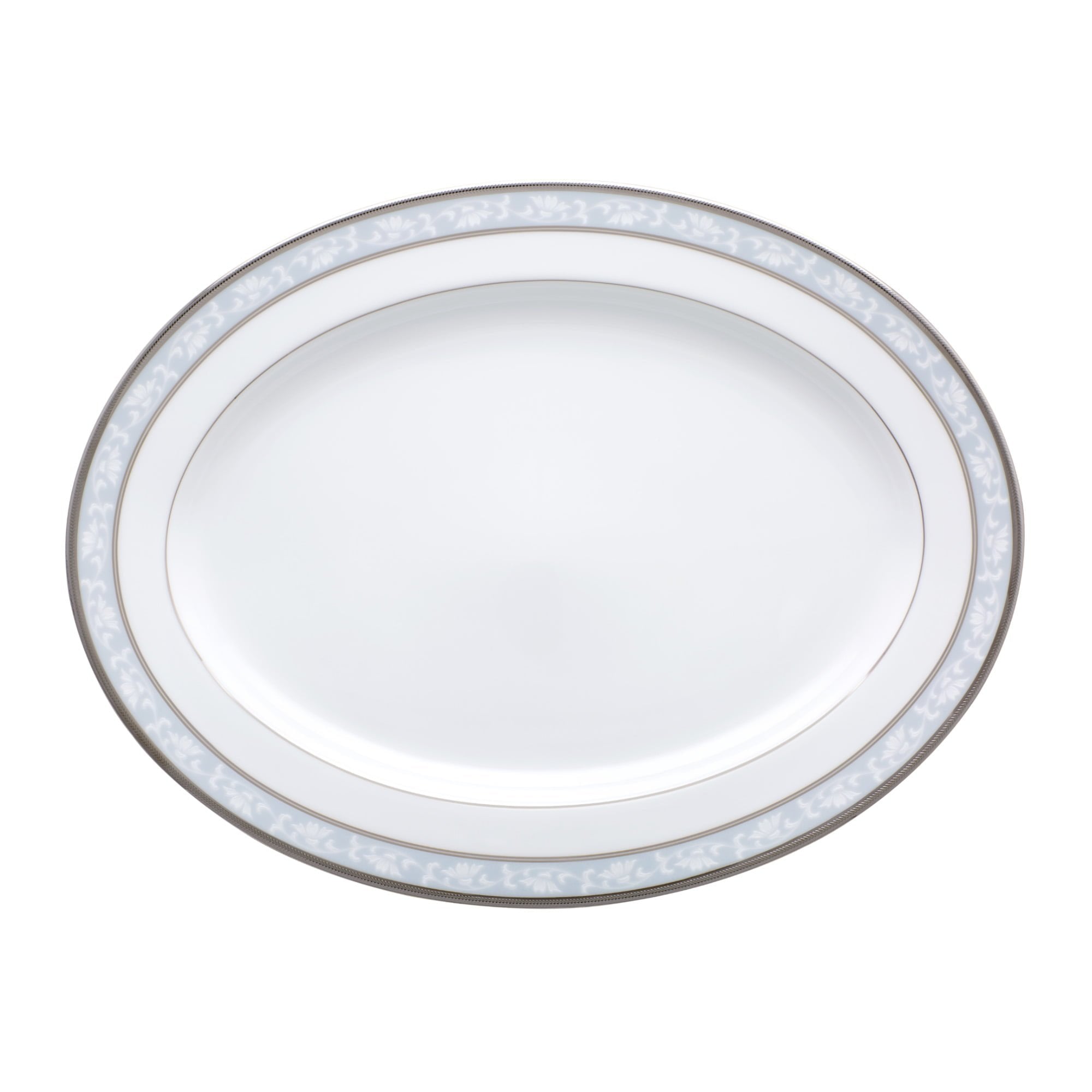 Noritake Oval Platter Medium 14" - Brunswick Platinum