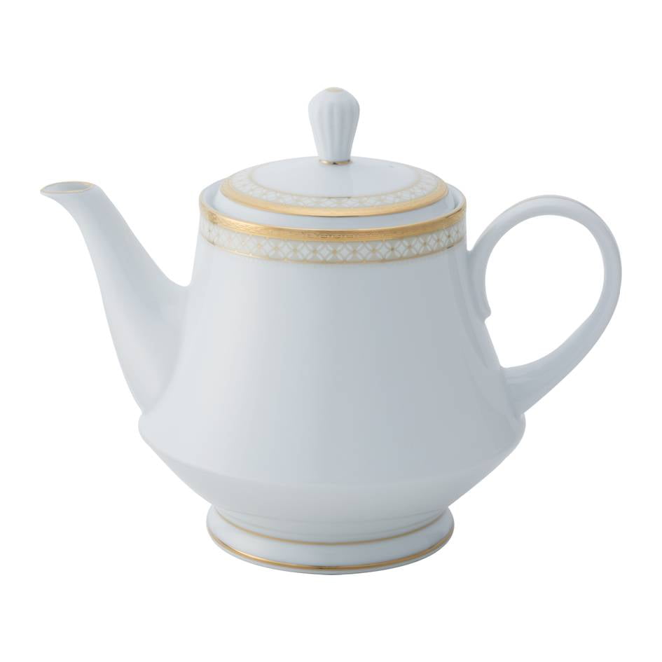 Noritake 33Pcs Dinner Set with Teapot for 6 Person - Rochester Gold