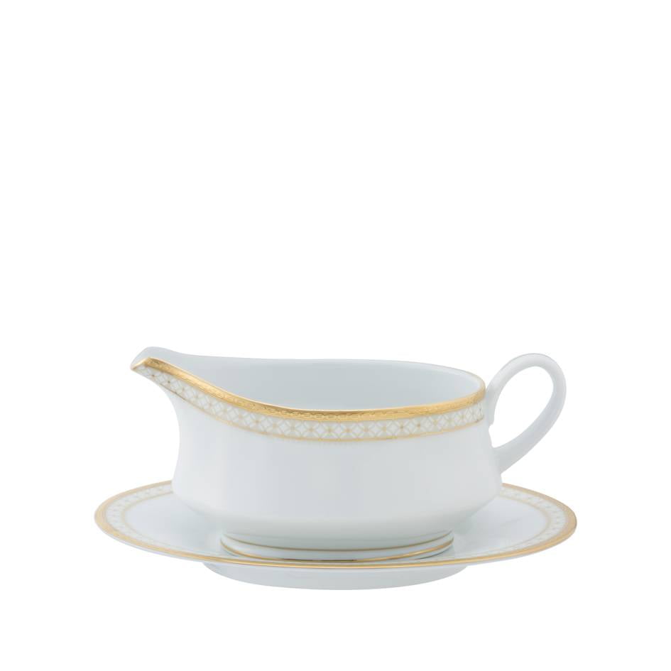 Noritake 96Pcs Dinner & Tea Set for 12 Person - Rochester Gold