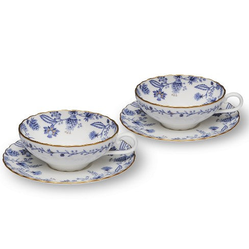 Noritake 6Pcs Tea for Two Set w/Gift Box - Blue Sorrentino